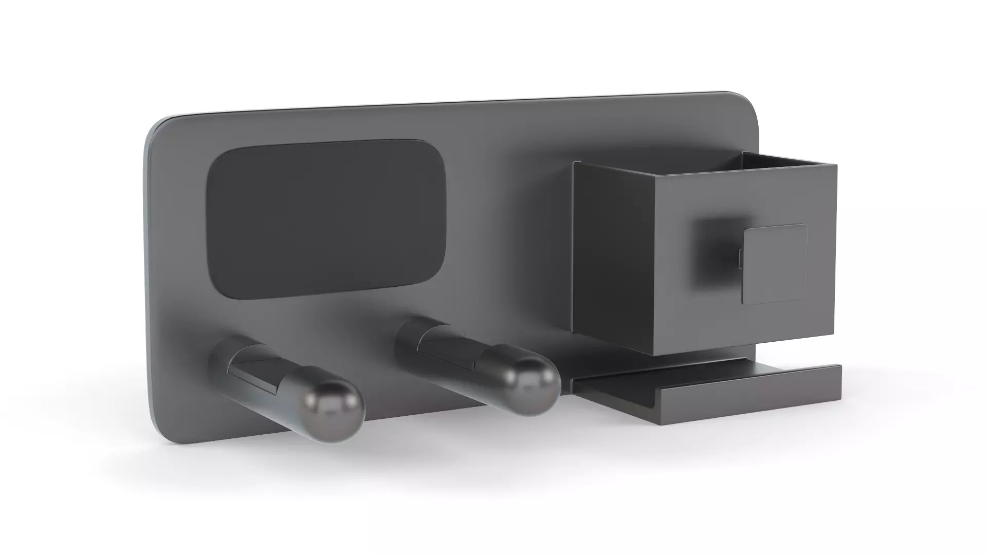 Wall Mounted Hair Dryer Holder Free 3D model