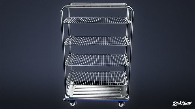 HOSPITAL - Supply Cart 01 - LOW POLY Low-poly 3D model