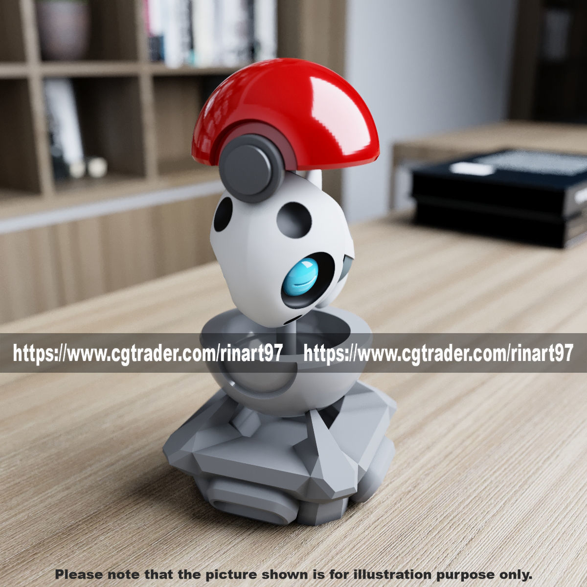 Aron in the pokeball from Pokemon 3D print model_13