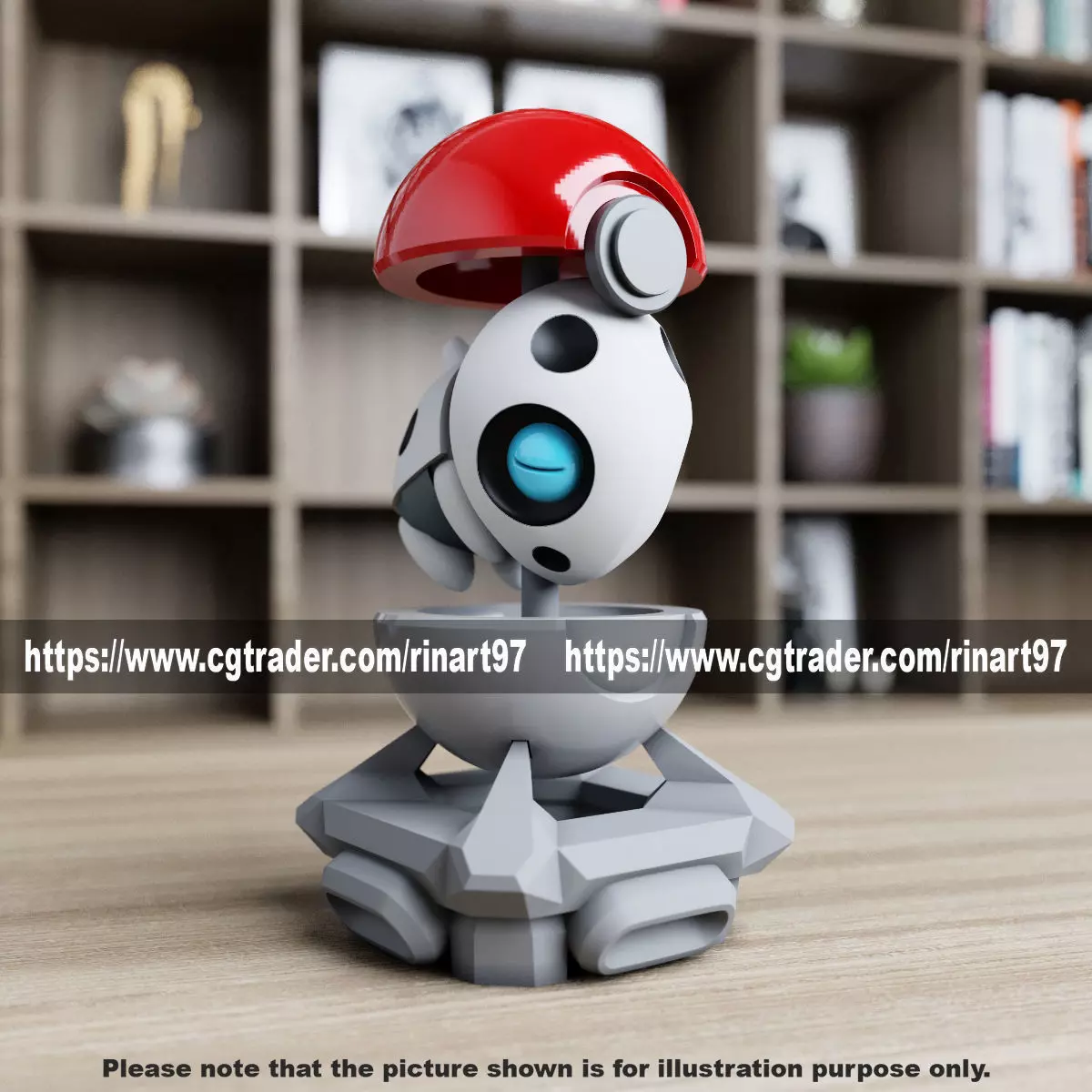 Aron in the pokeball from Pokemon 3D print model_0