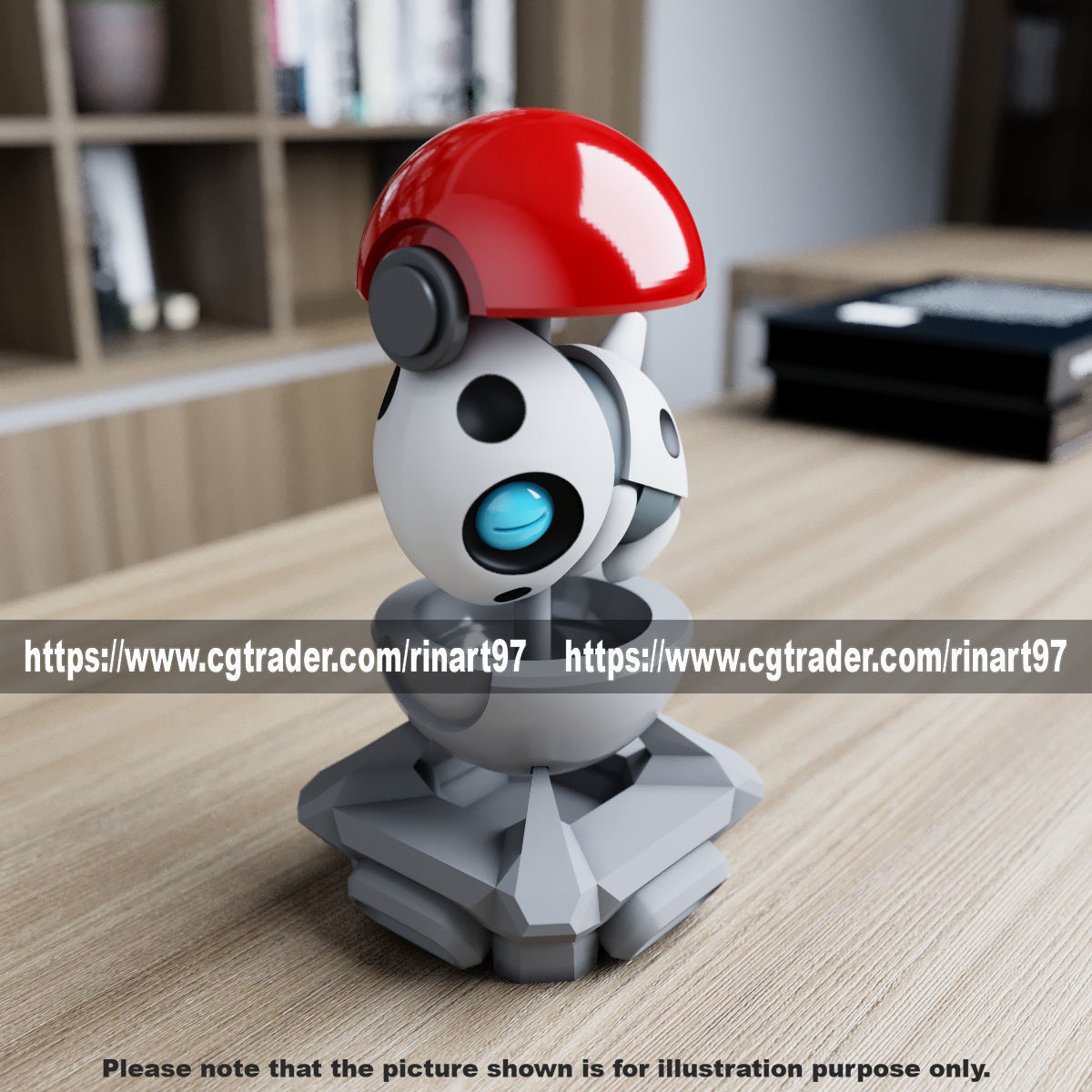 Aron in the pokeball from Pokemon 3D print model_12