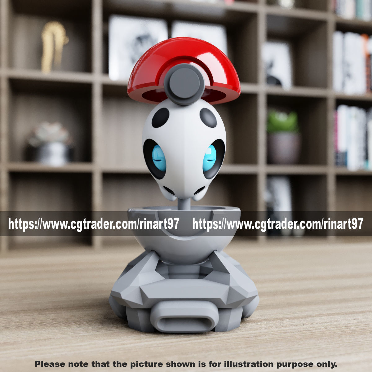 Aron in the pokeball from Pokemon 3D print model_11