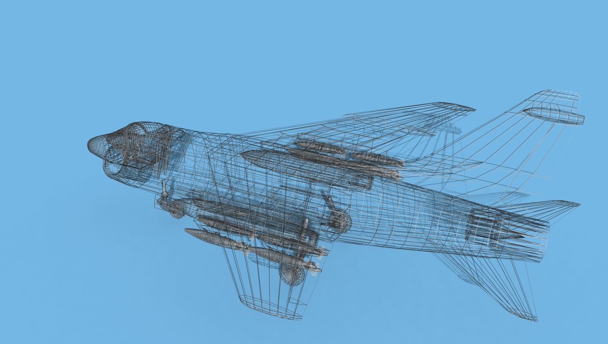 Chance Vought A-7E Corsair II V01 USAF 3D model_15