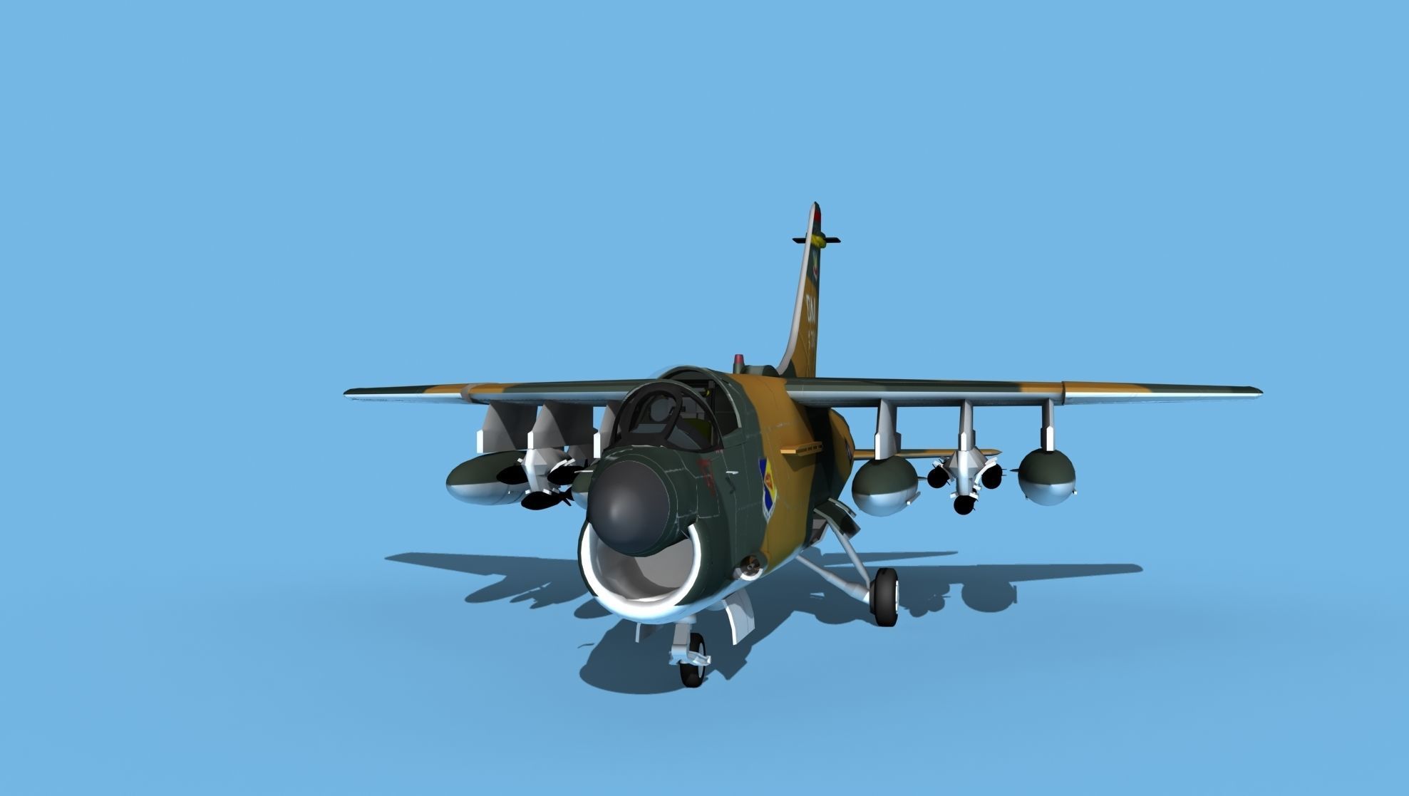 Chance Vought A-7E Corsair II V01 USAF 3D model_1