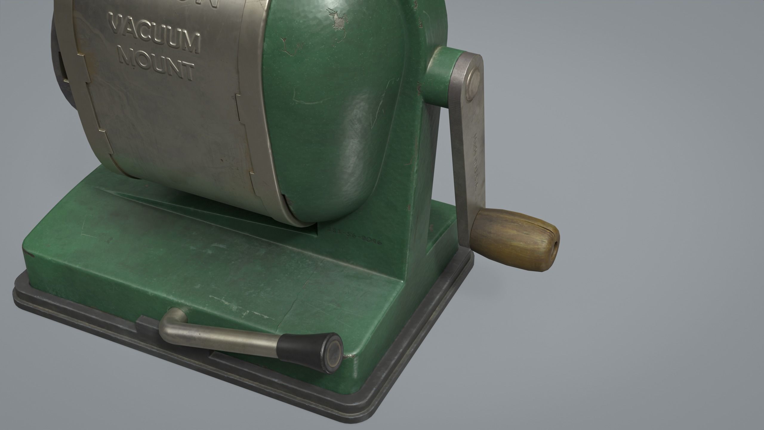 Vintage Pencil Sharpener  Low-poly 3D model_2