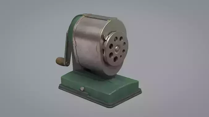 Vintage Pencil Sharpener  Low-poly 3D model