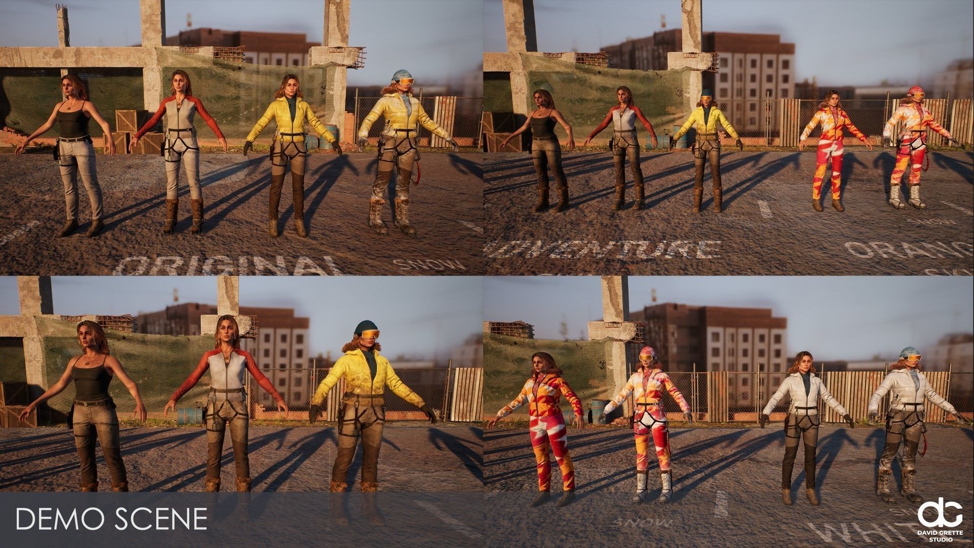 Adventure Character Jane from Pack 1 Low-poly 3D model_22