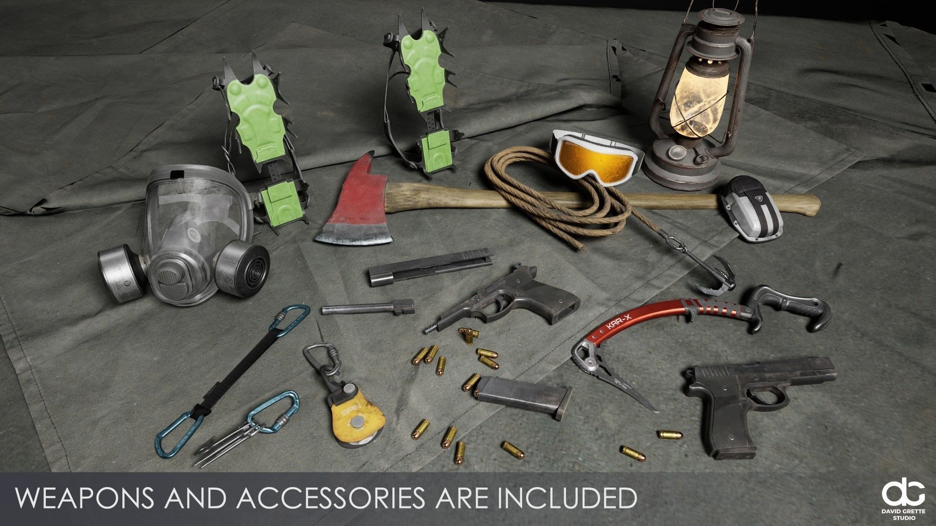 Adventure Character Jane from Pack 1 Low-poly 3D model_8