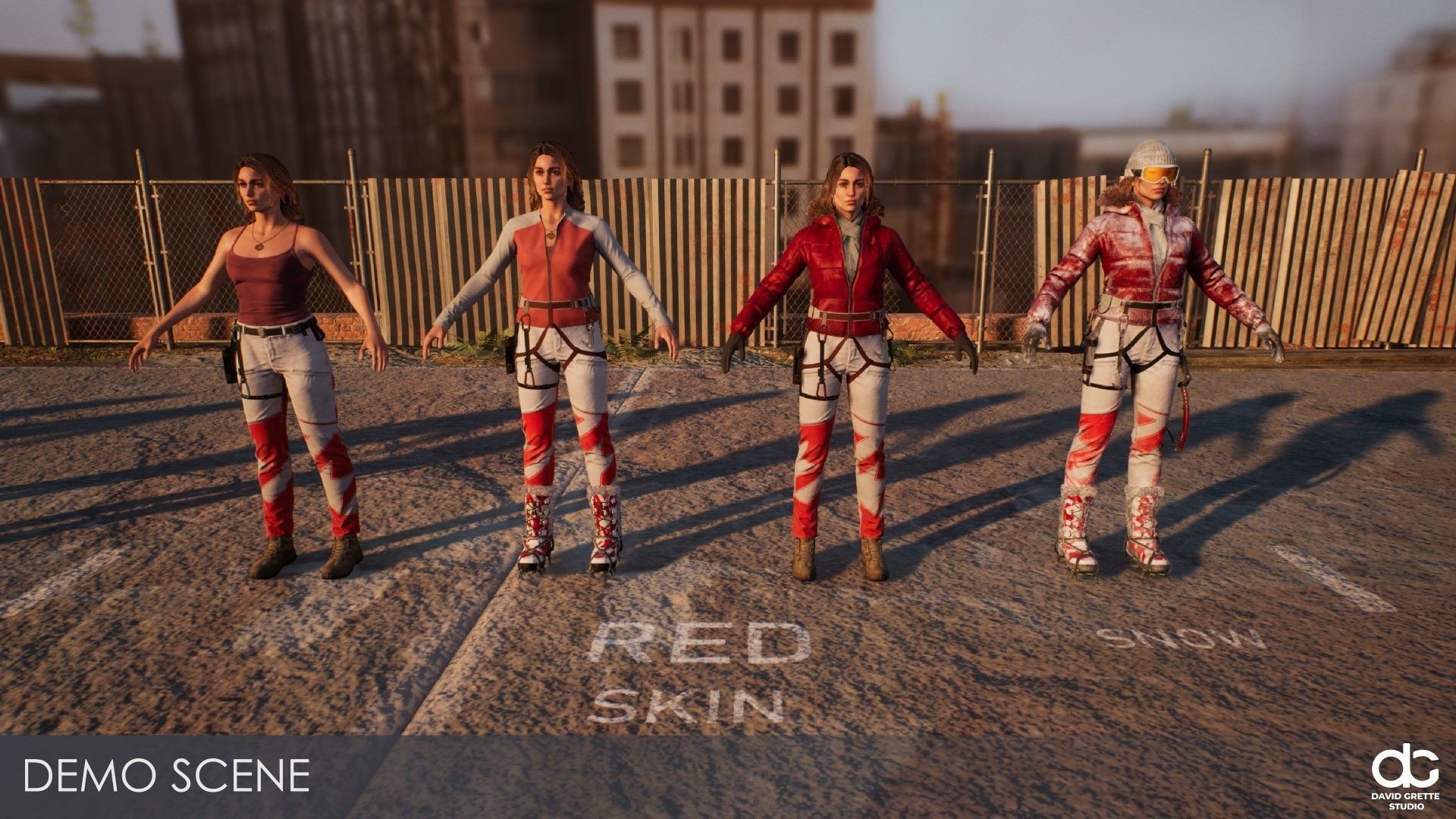 Adventure Character Jane from Pack 1 Low-poly 3D model_26