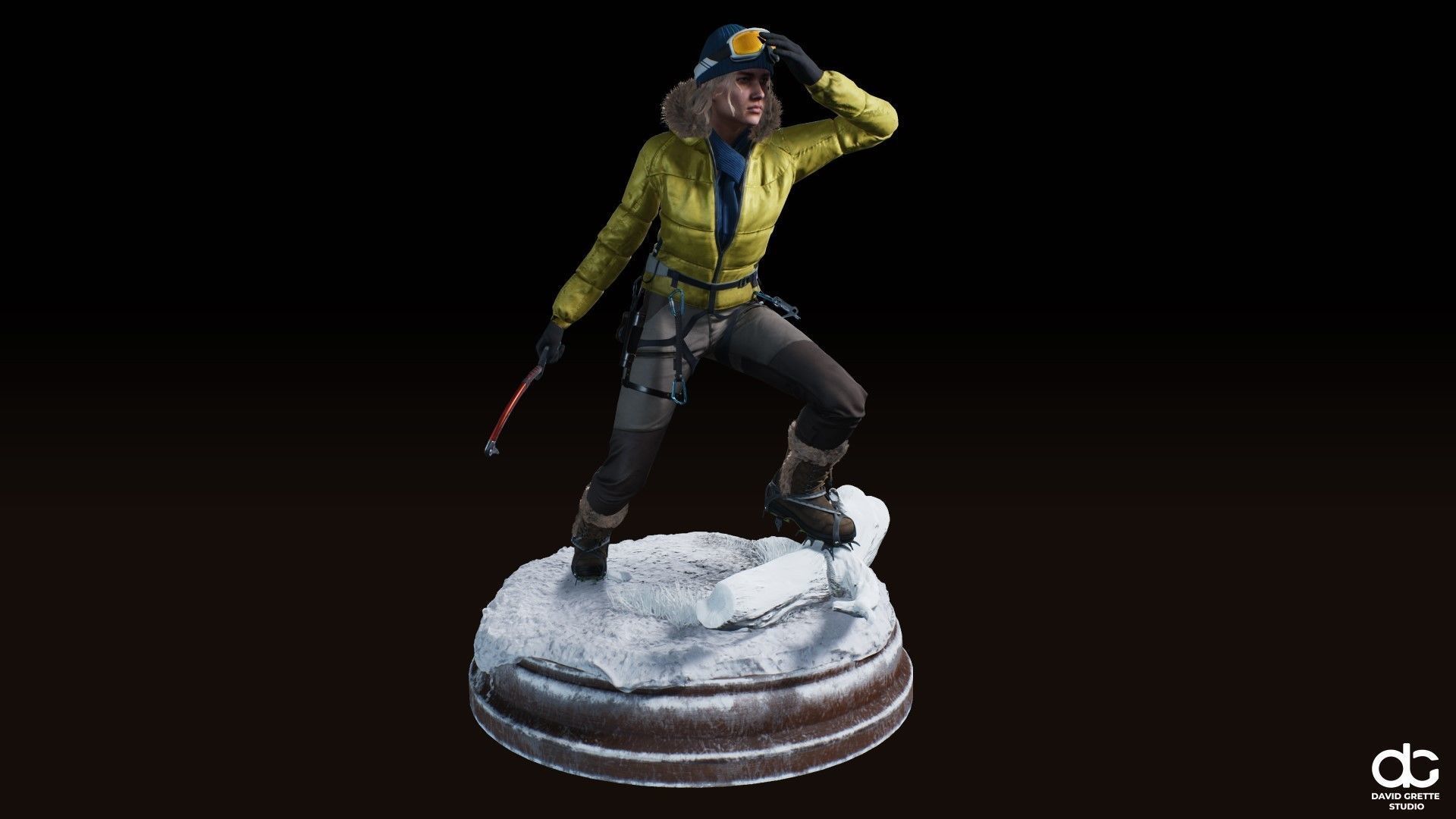Adventure Character Jane from Pack 1 Low-poly 3D model_3