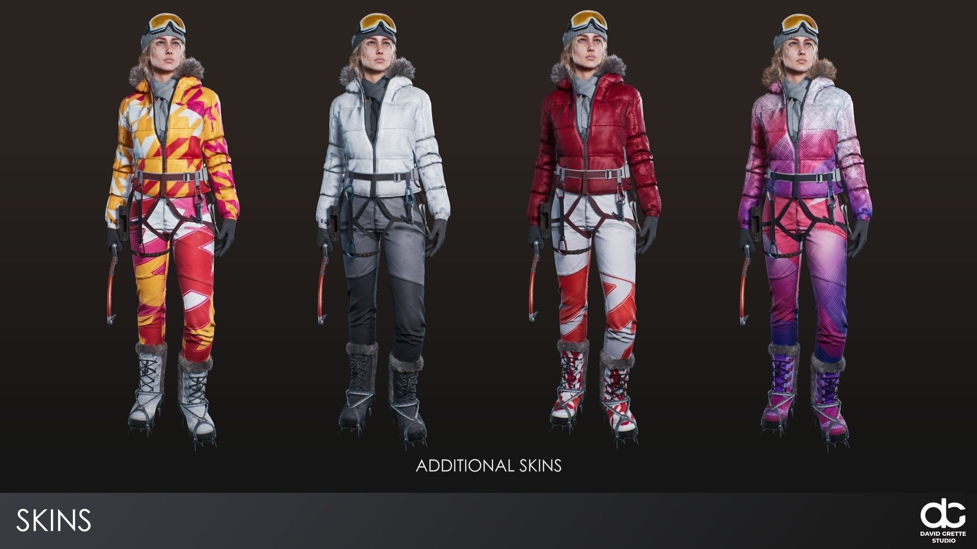 Adventure Character Jane from Pack 1 Low-poly 3D model_5