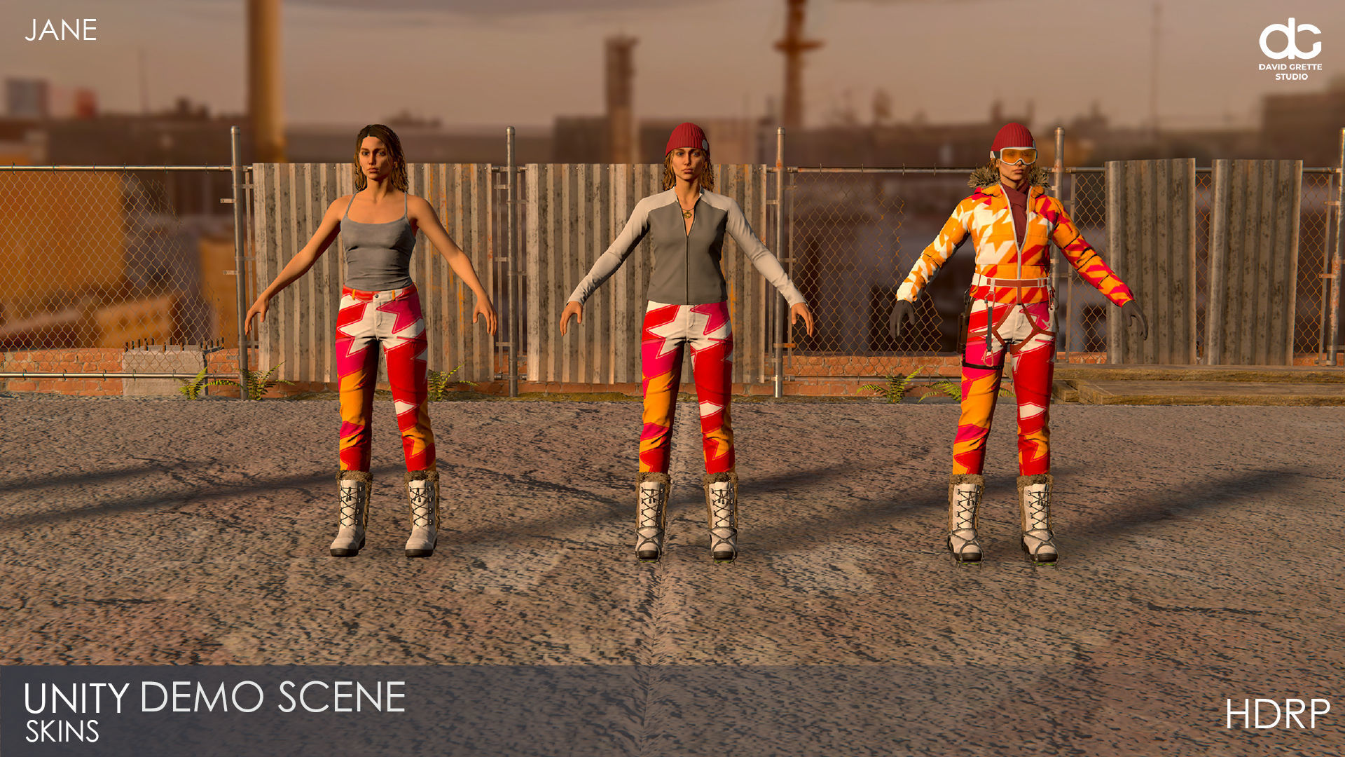 Adventure Character Jane from Pack 1 Low-poly 3D model_40