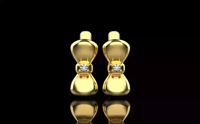 bow earring model 883