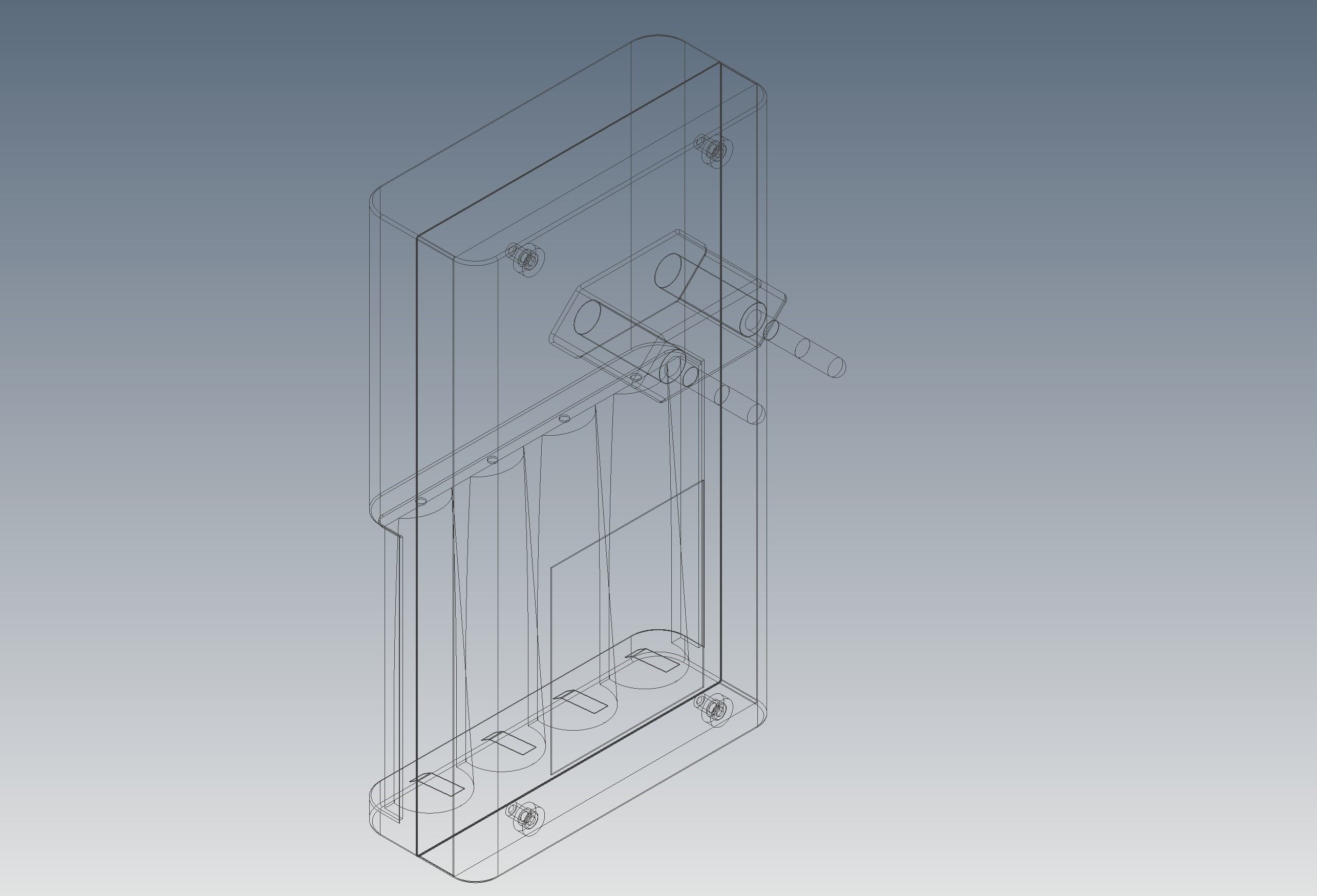 Battery charger for AA batteries  3D model_7