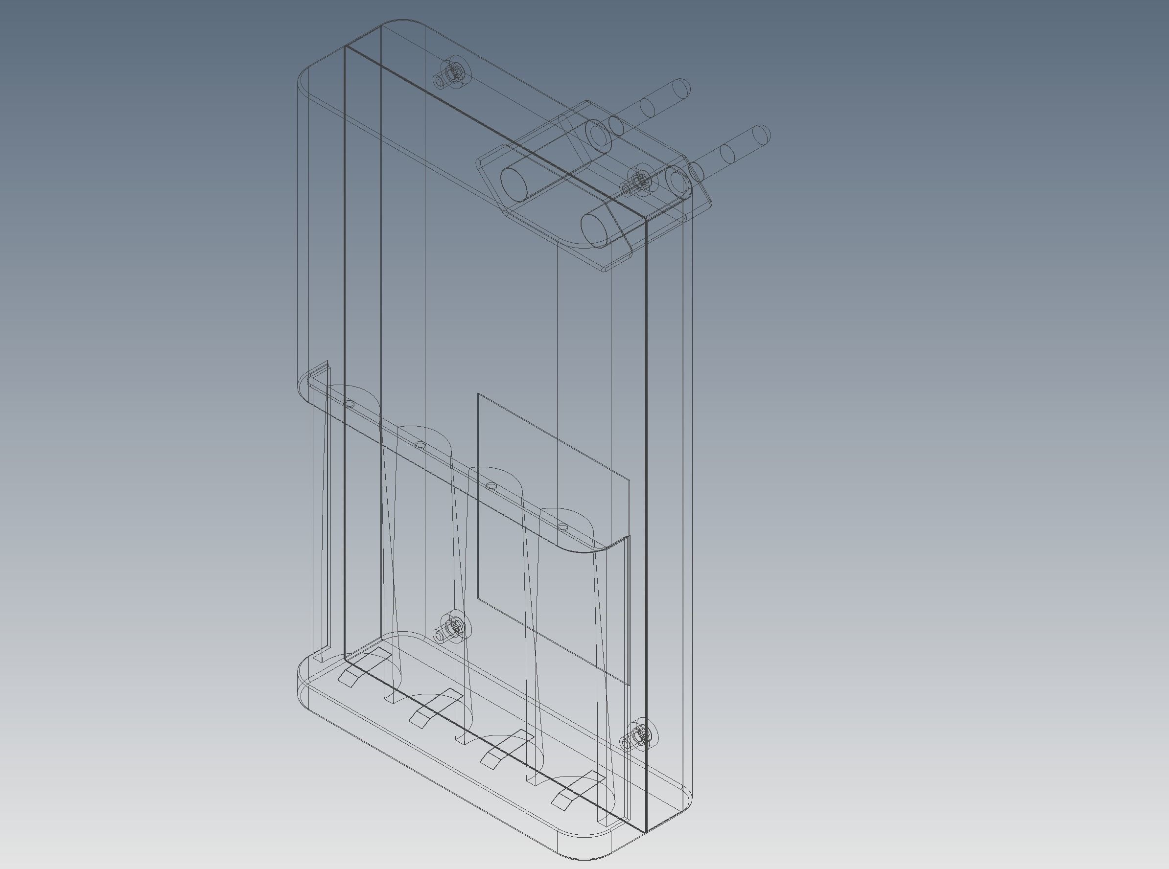 Battery charger for AA batteries  3D model_6