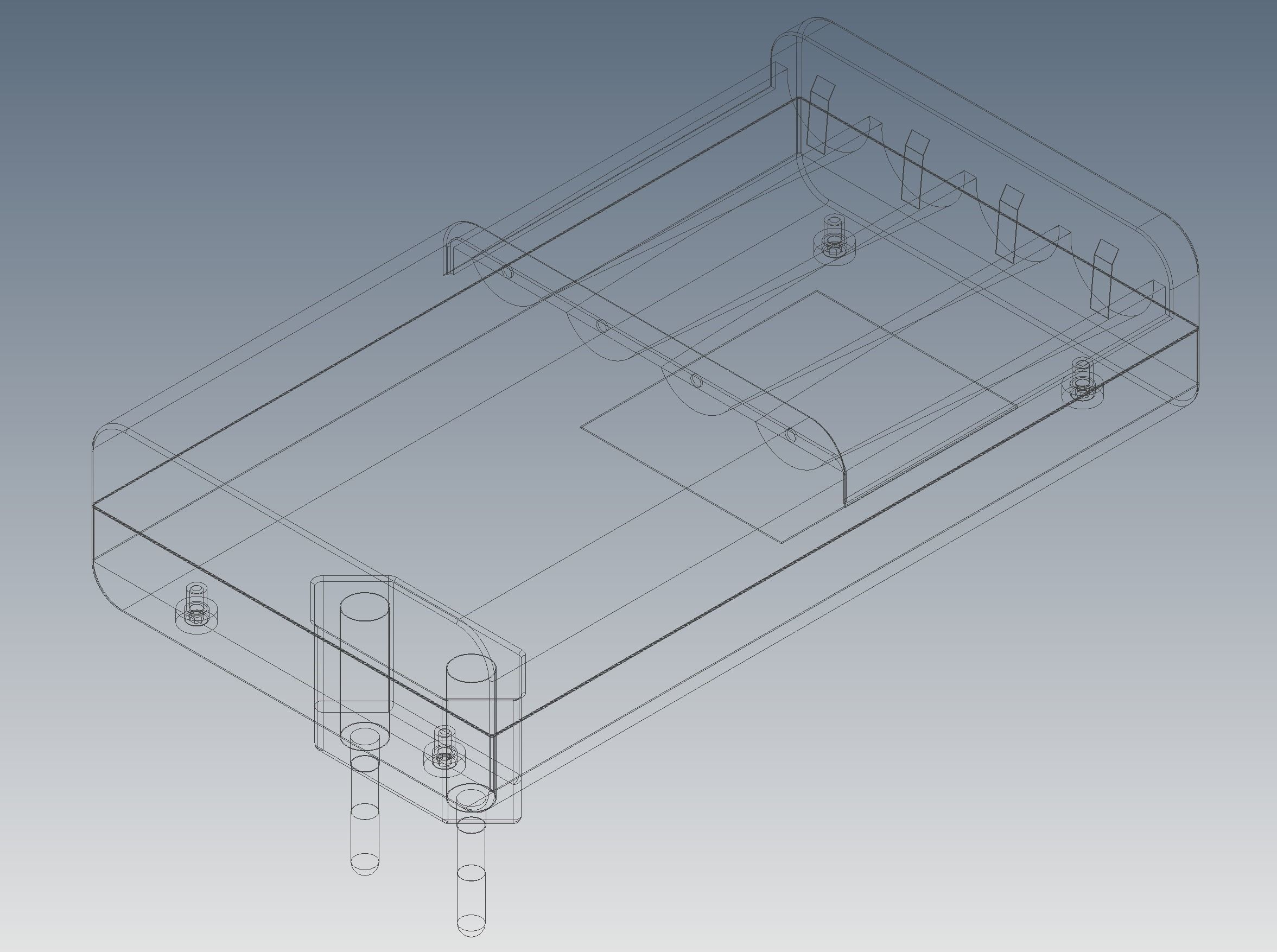 Battery charger for AA batteries  3D model_5