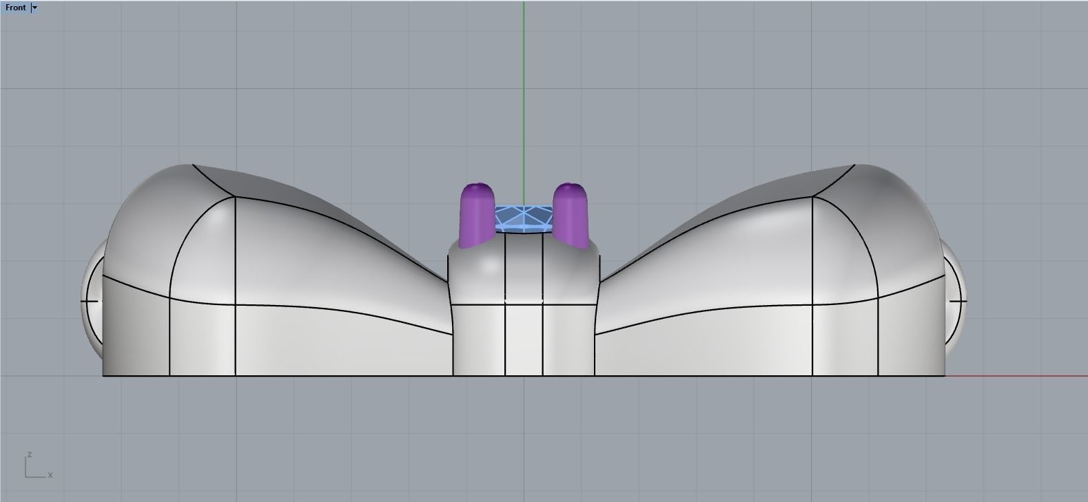 Bow pendant model 884 3D print model_7