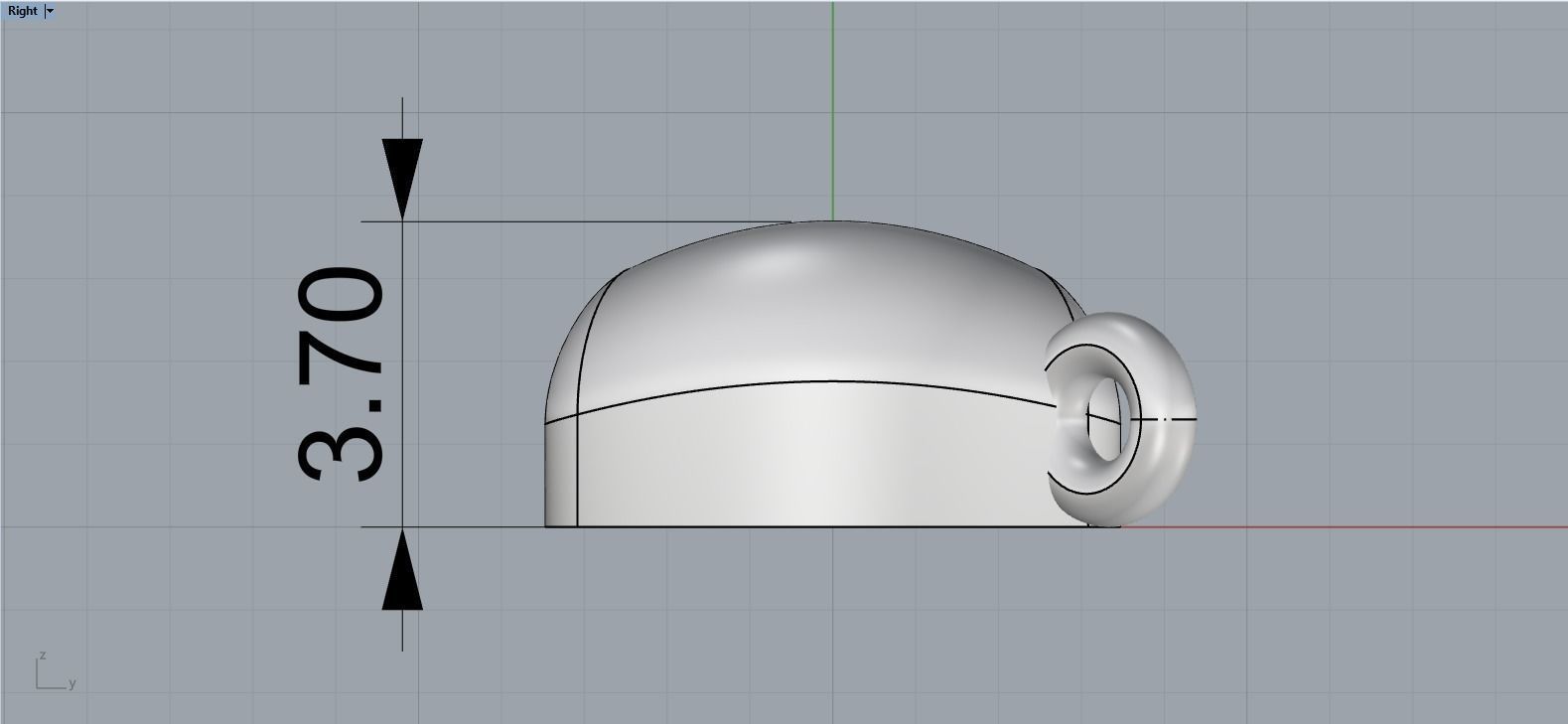 Bow pendant model 884 3D print model_8