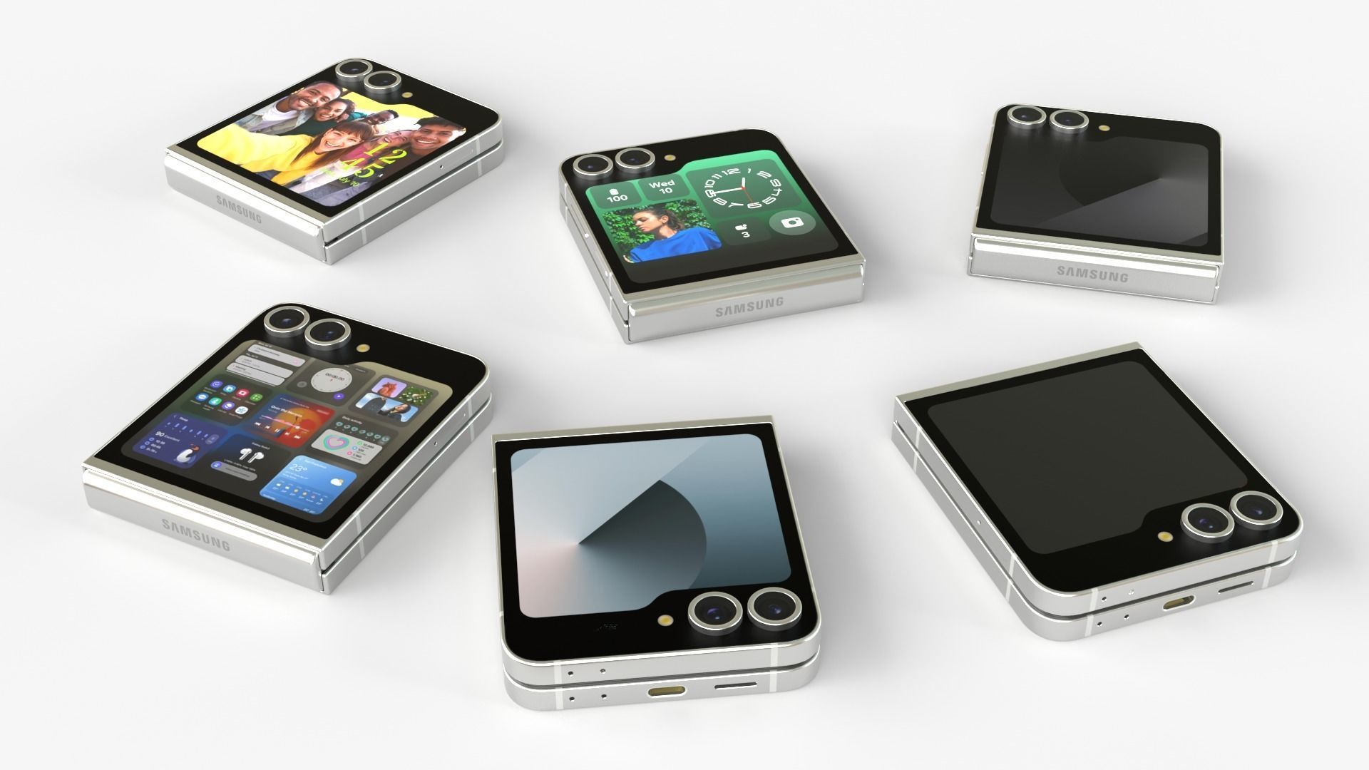 Samsung Galaxy Z Flip 6 Exclusive Colors 3D model_5