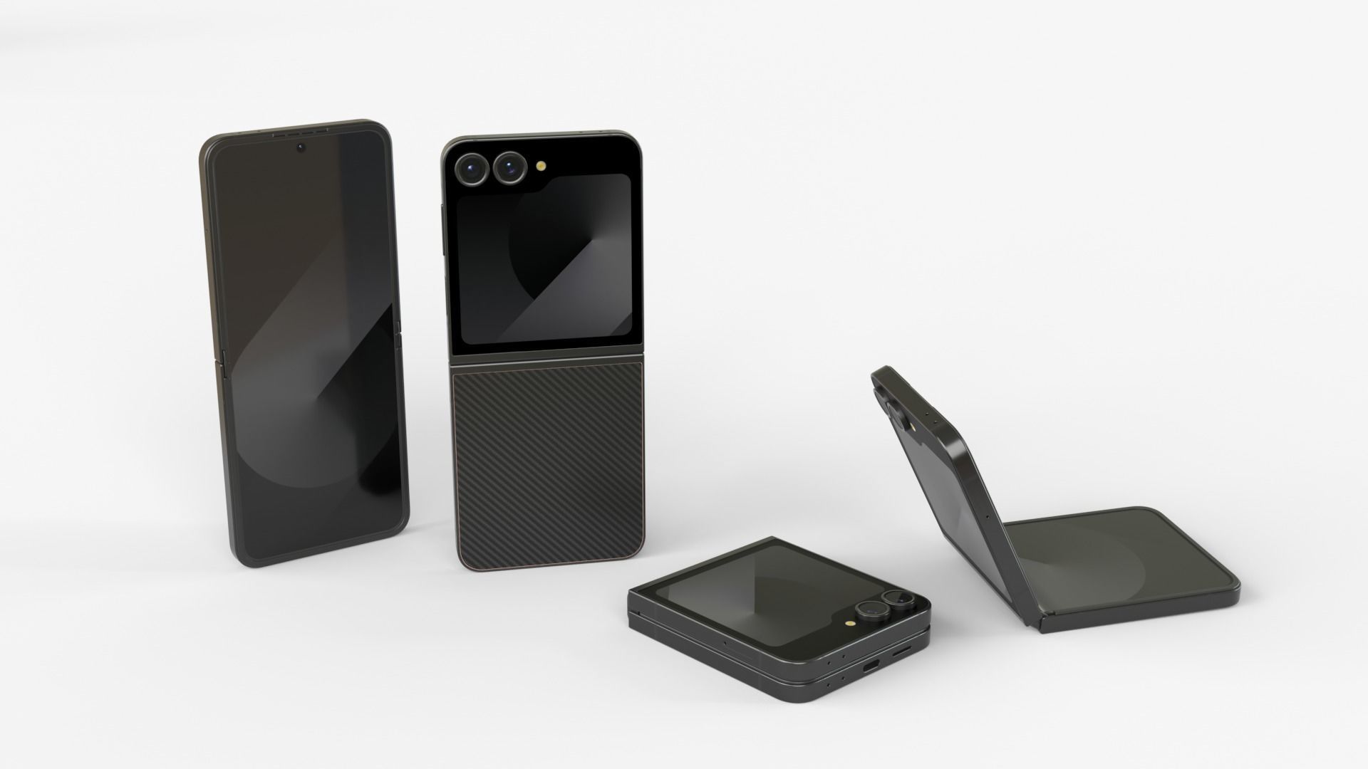 Samsung Galaxy Z Flip 6 Exclusive Colors 3D model_1