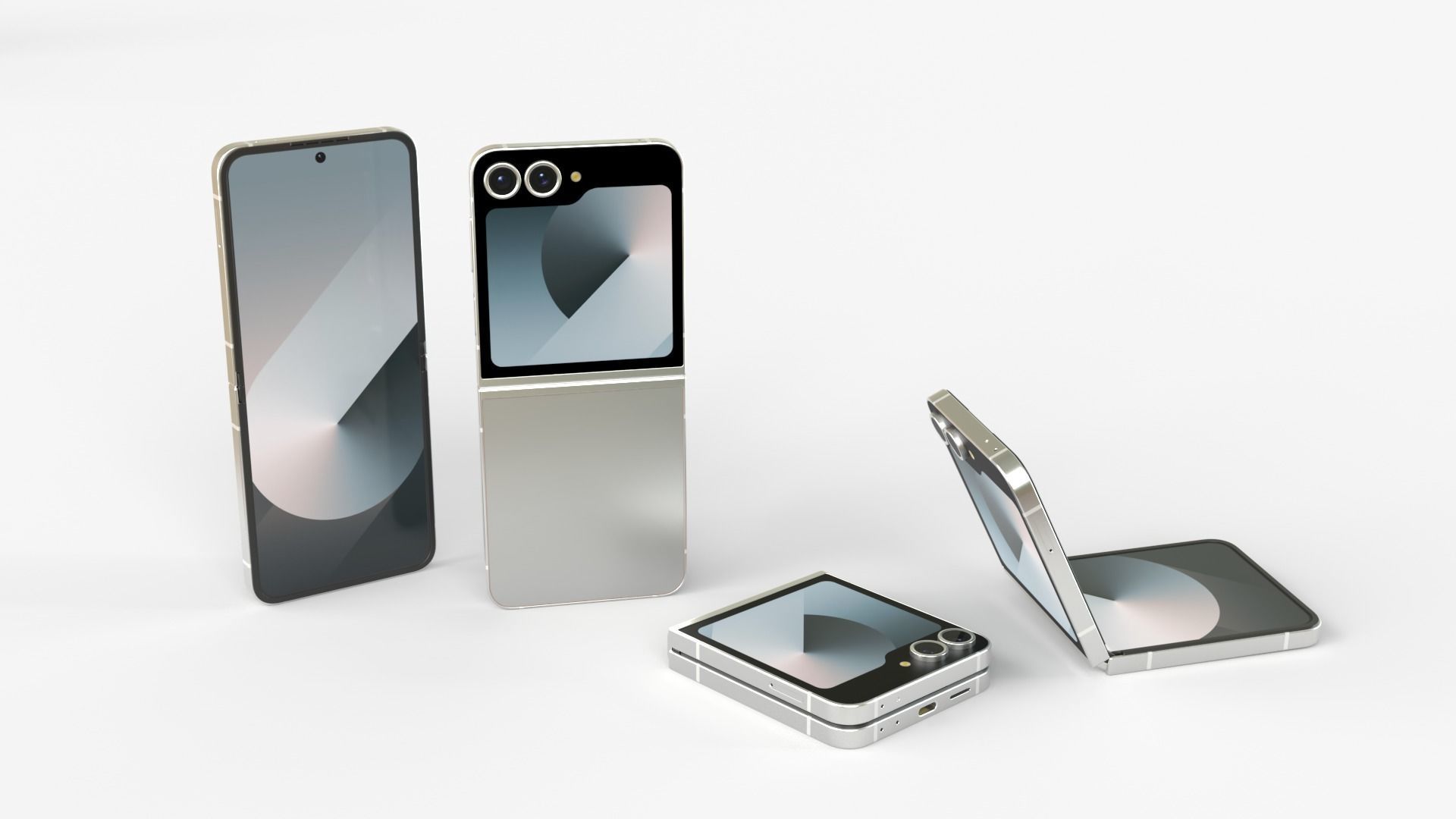 Samsung Galaxy Z Flip 6 Exclusive Colors 3D model_3