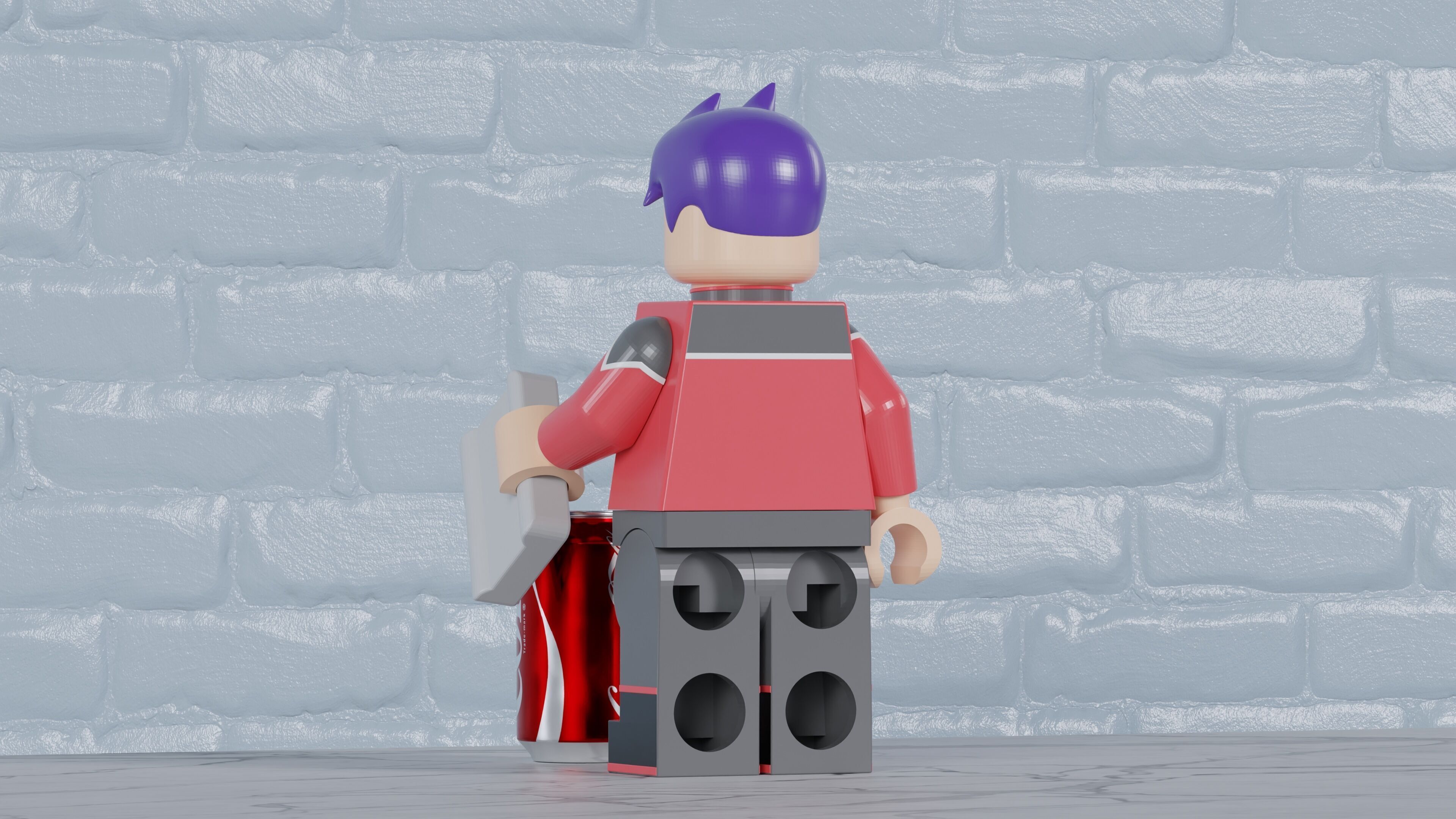 Bradward Boimler Lego Maxifig - Fully Articulated 3D print model_1