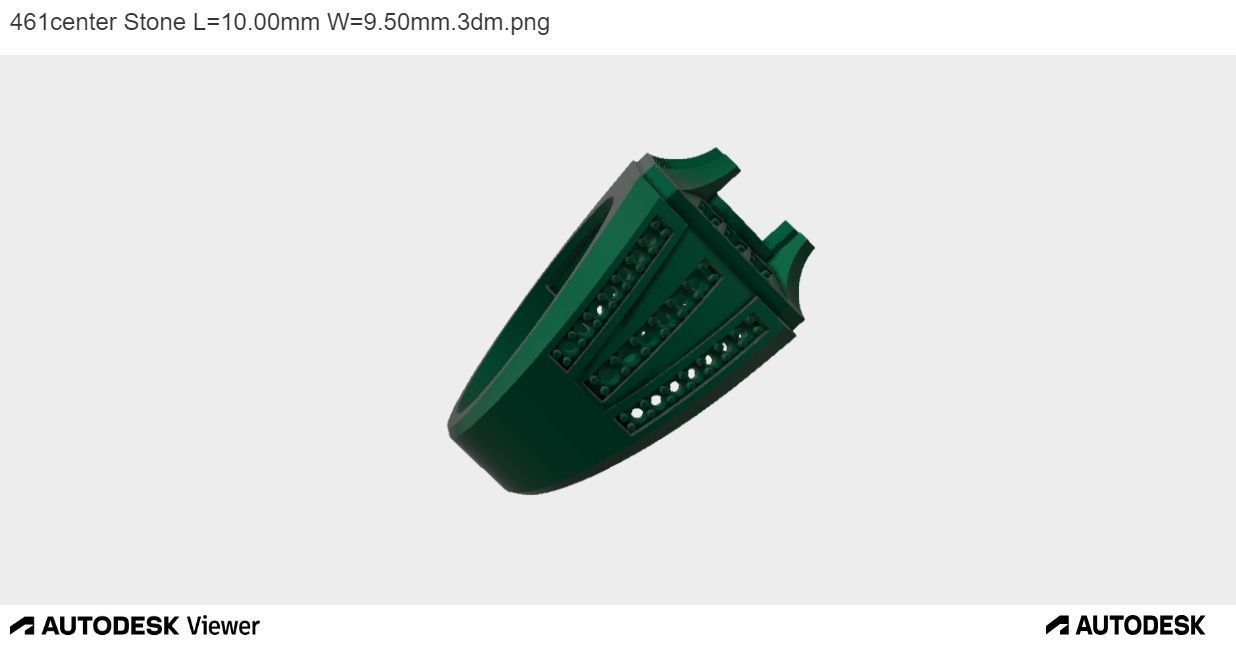 Men Ring with a Round Cut Center Stone 3D print model_1