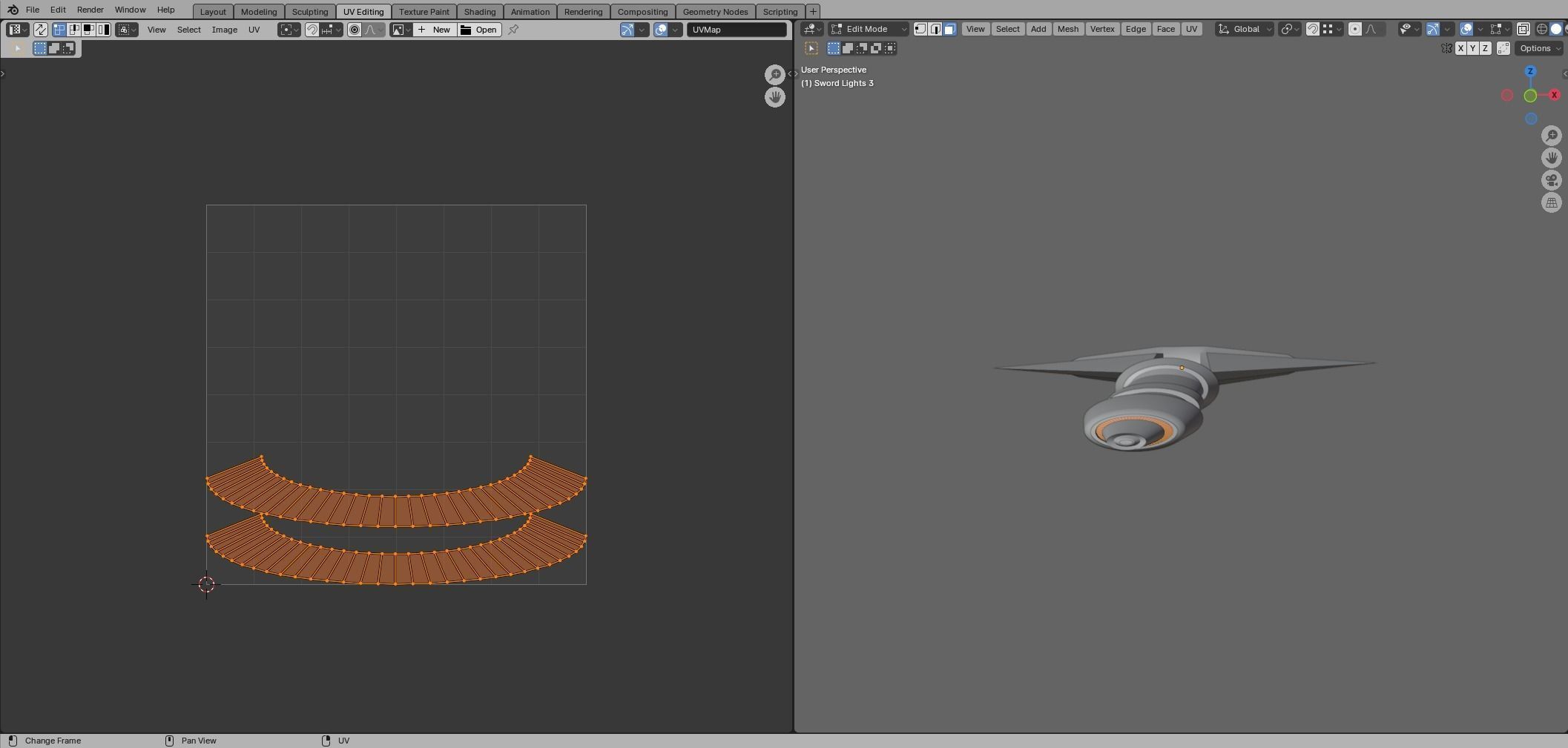 Two Handed Sword - Fantasy Low-poly 3D model_34