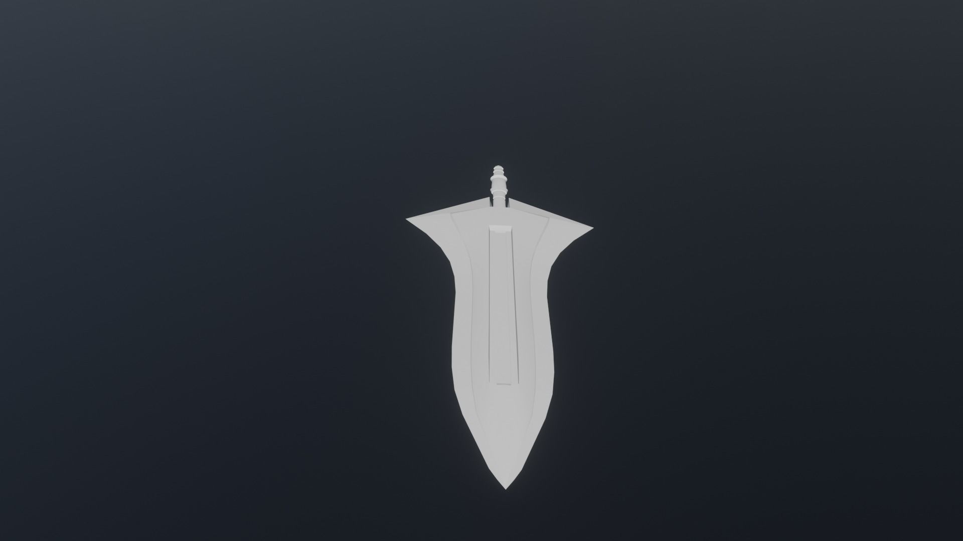 Two Handed Sword - Fantasy Low-poly 3D model_16