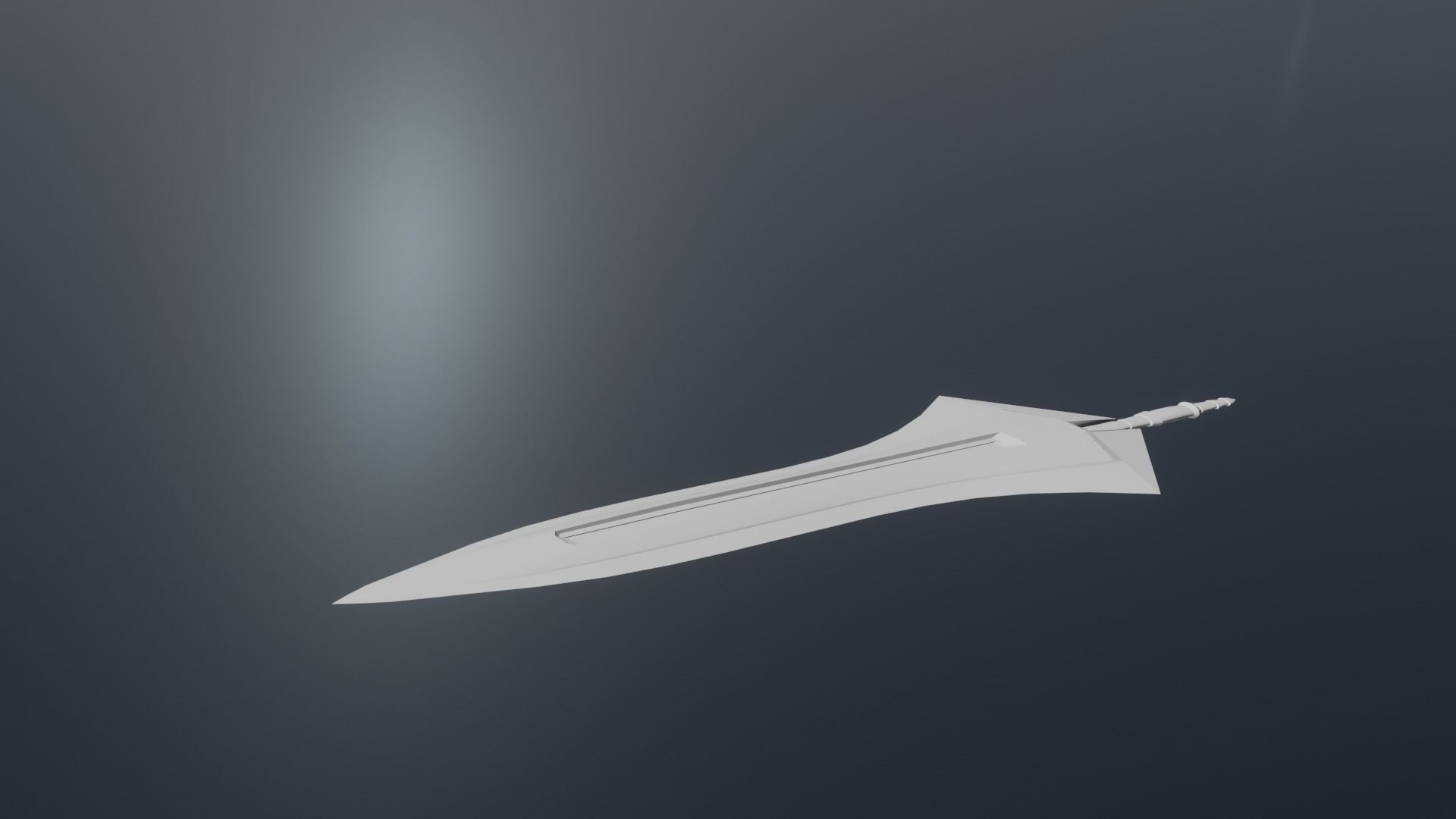 Two Handed Sword - Fantasy Low-poly 3D model_15