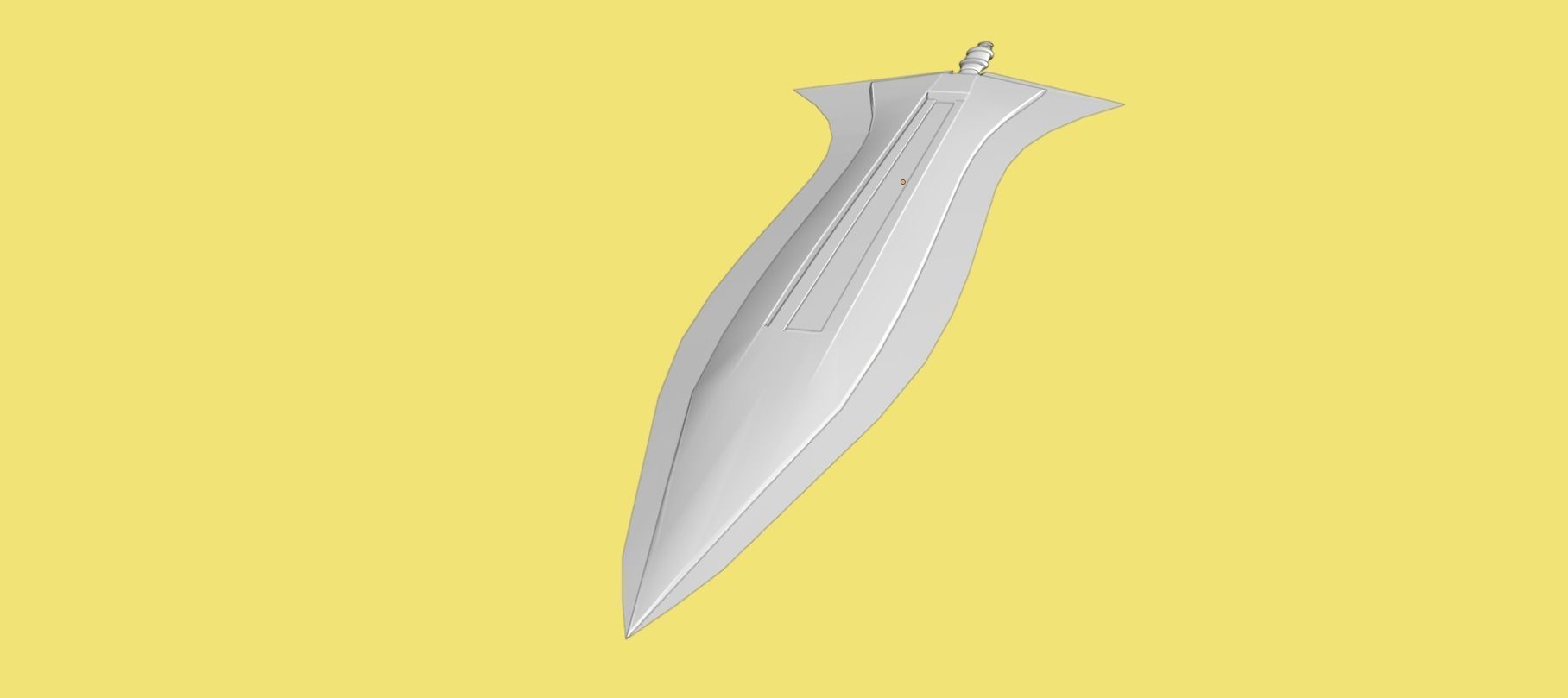 Two Handed Sword - Fantasy Low-poly 3D model_20