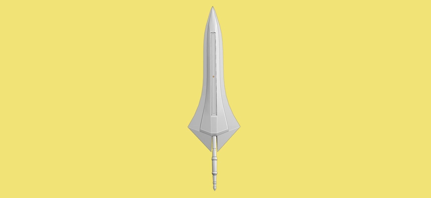 Two Handed Sword - Fantasy Low-poly 3D model_21