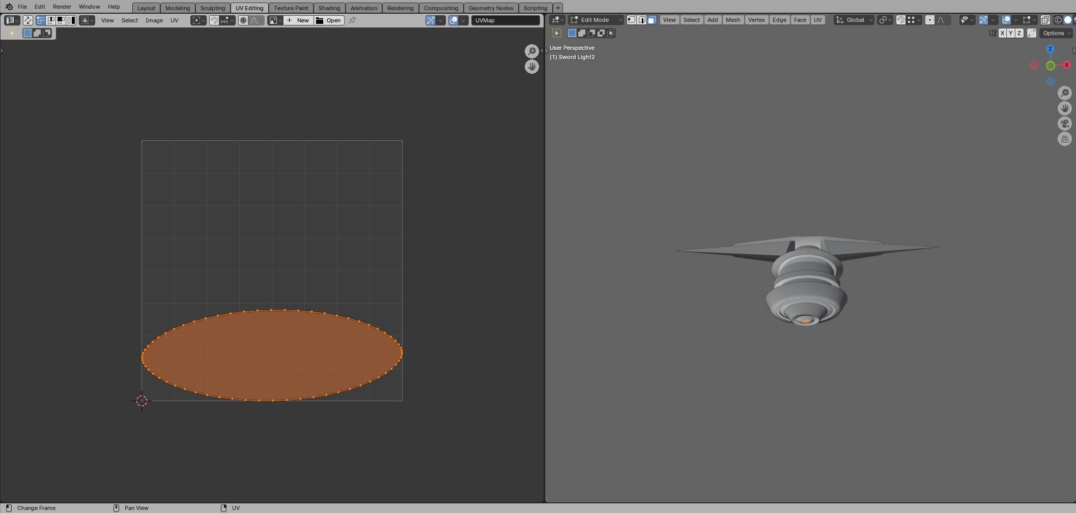 Two Handed Sword - Fantasy Low-poly 3D model_33