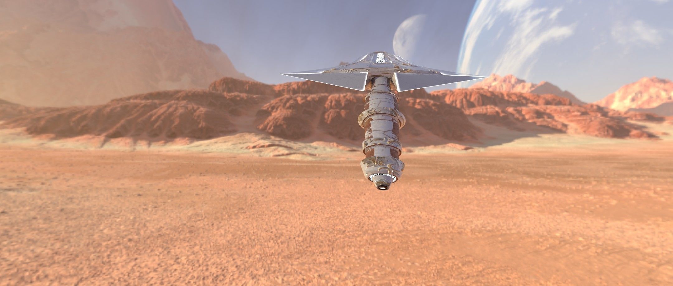 Two Handed Sword - Fantasy Low-poly 3D model_8