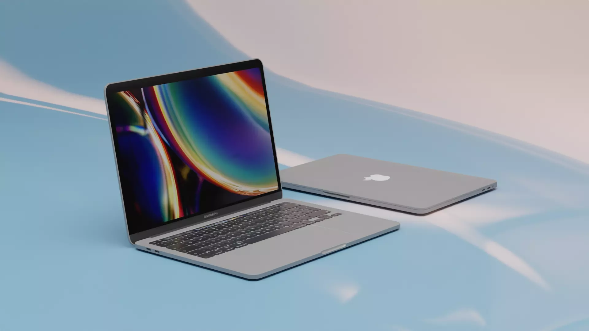 Apple Macbook Pro  Low-poly 3D model_0