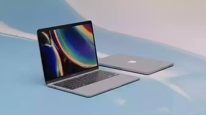 Apple Macbook Pro  Low-poly 3D model