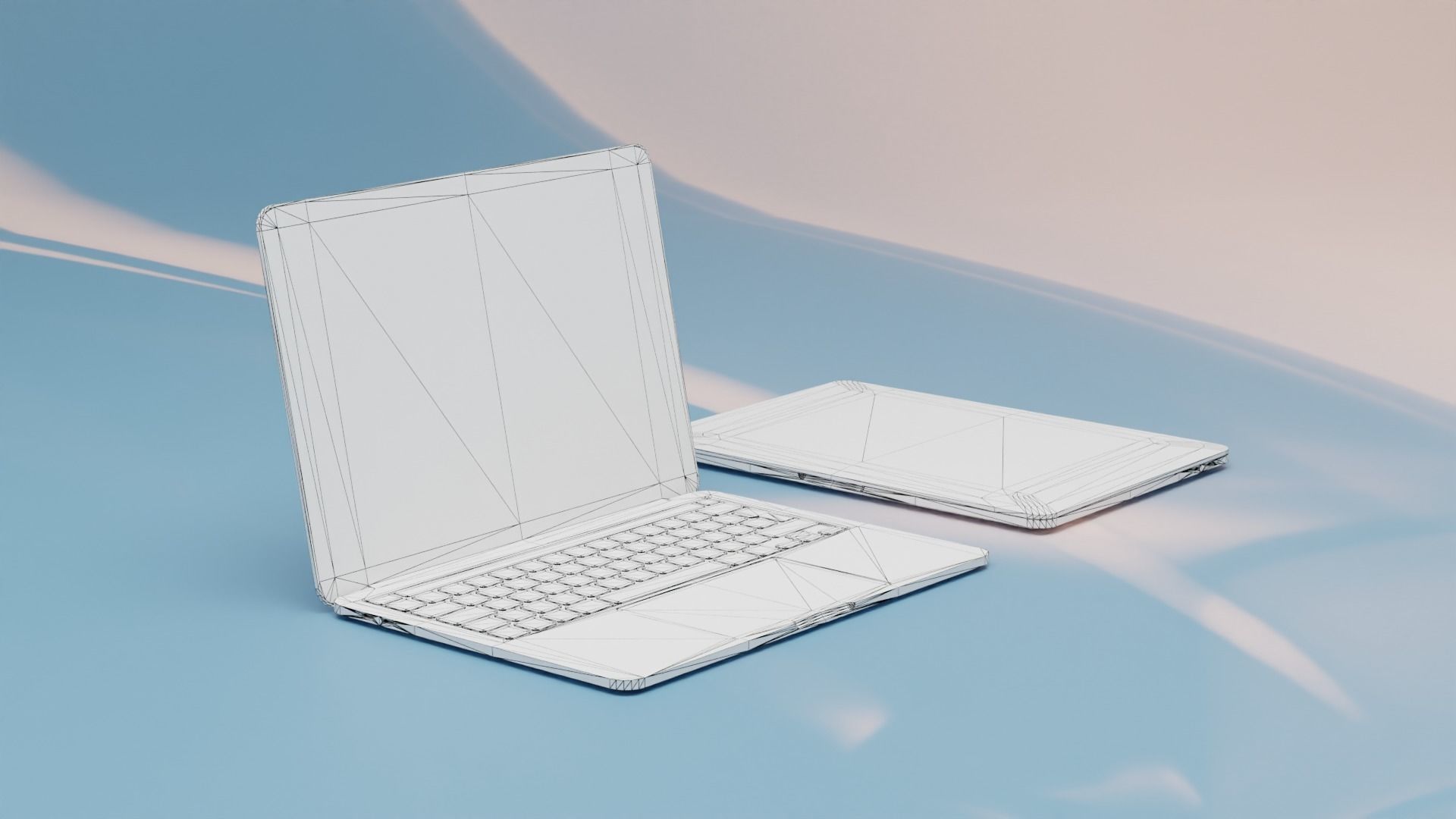 Apple Macbook Pro  Low-poly 3D model_6