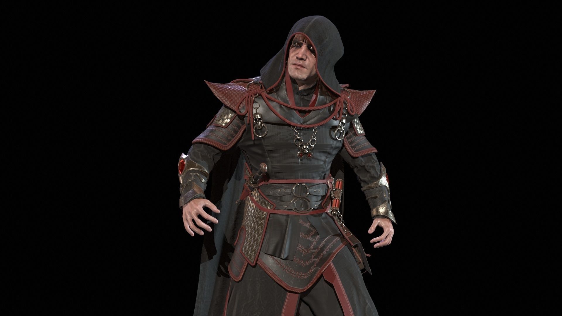 Dark Magican Low-poly 3D model_21