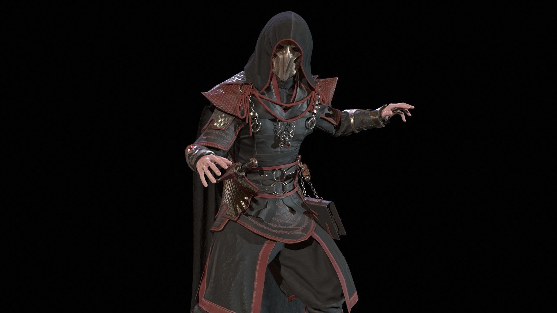 Dark Magican Low-poly 3D model_18