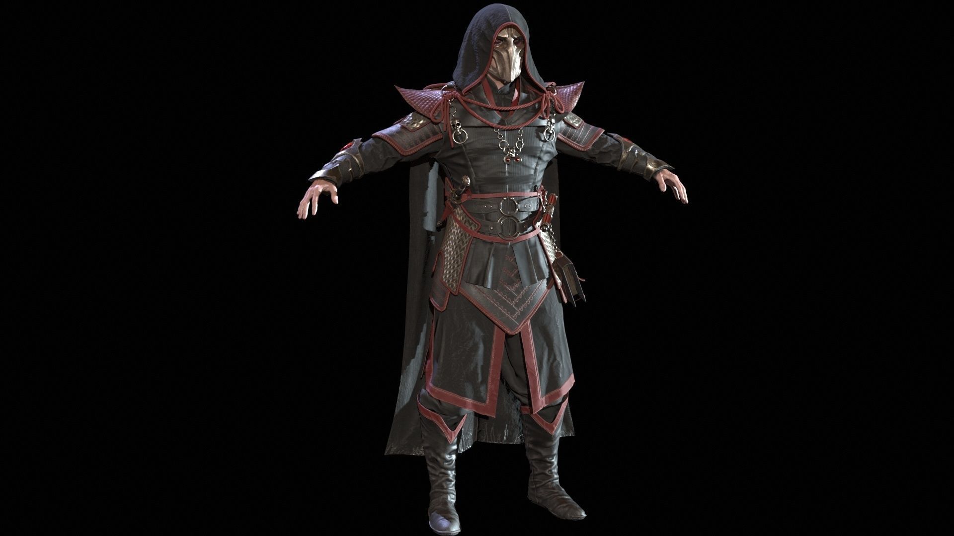 Dark Magican Low-poly 3D model_6
