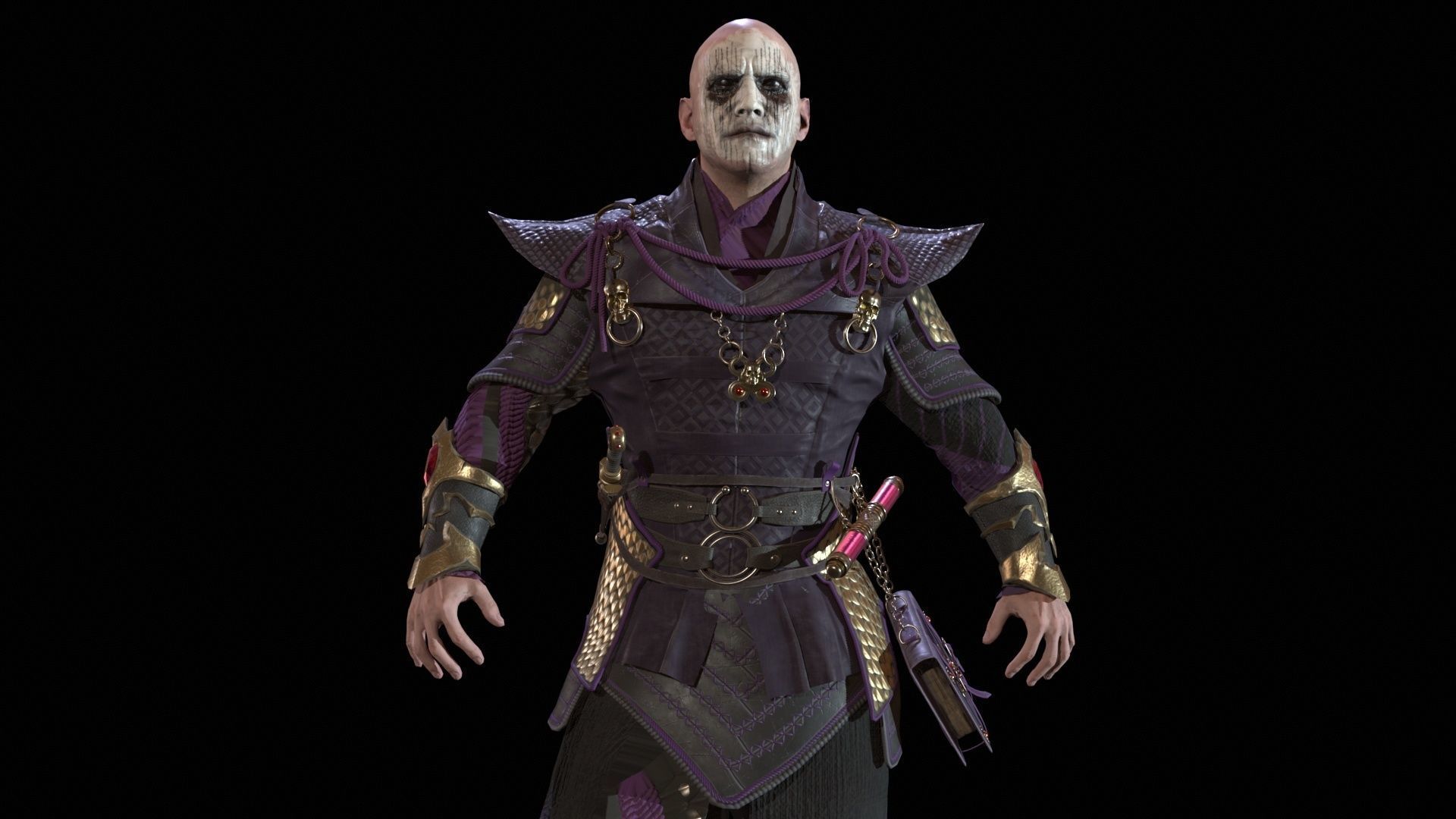 Dark Magican Low-poly 3D model_30