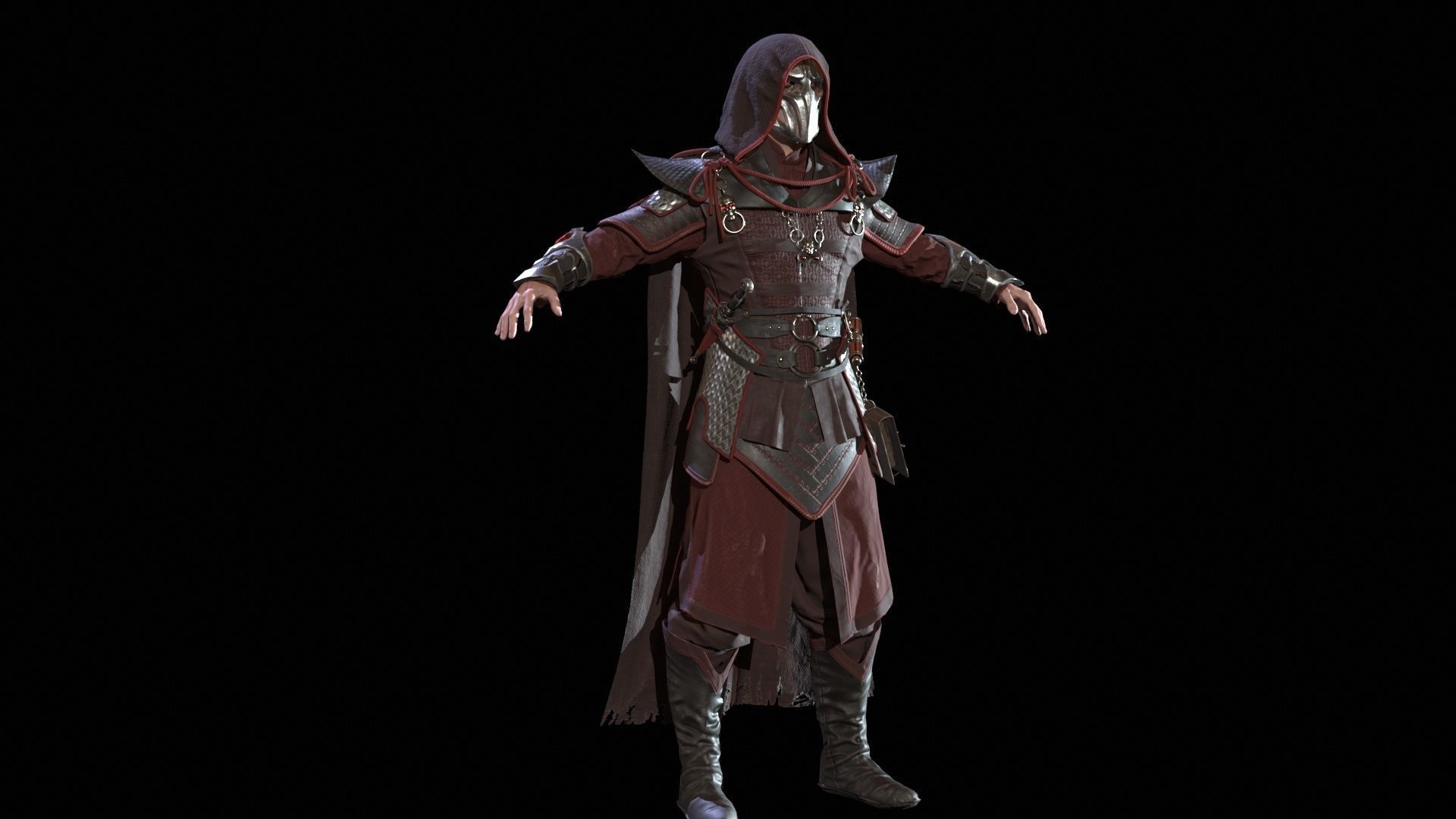 Dark Magican Low-poly 3D model_16