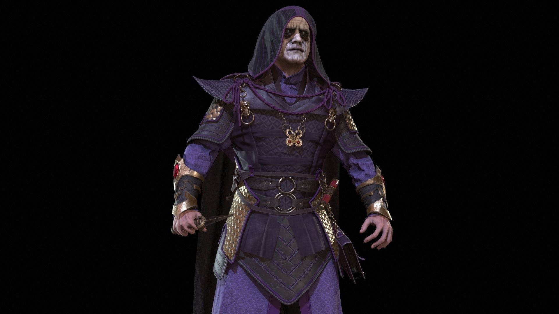 Dark Magican Low-poly 3D model_33