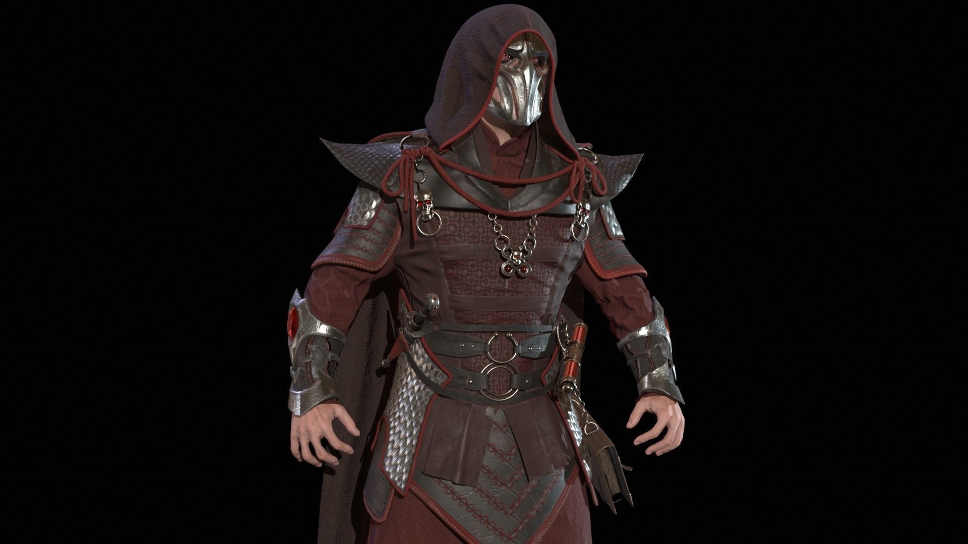 Dark Magican Low-poly 3D model_26