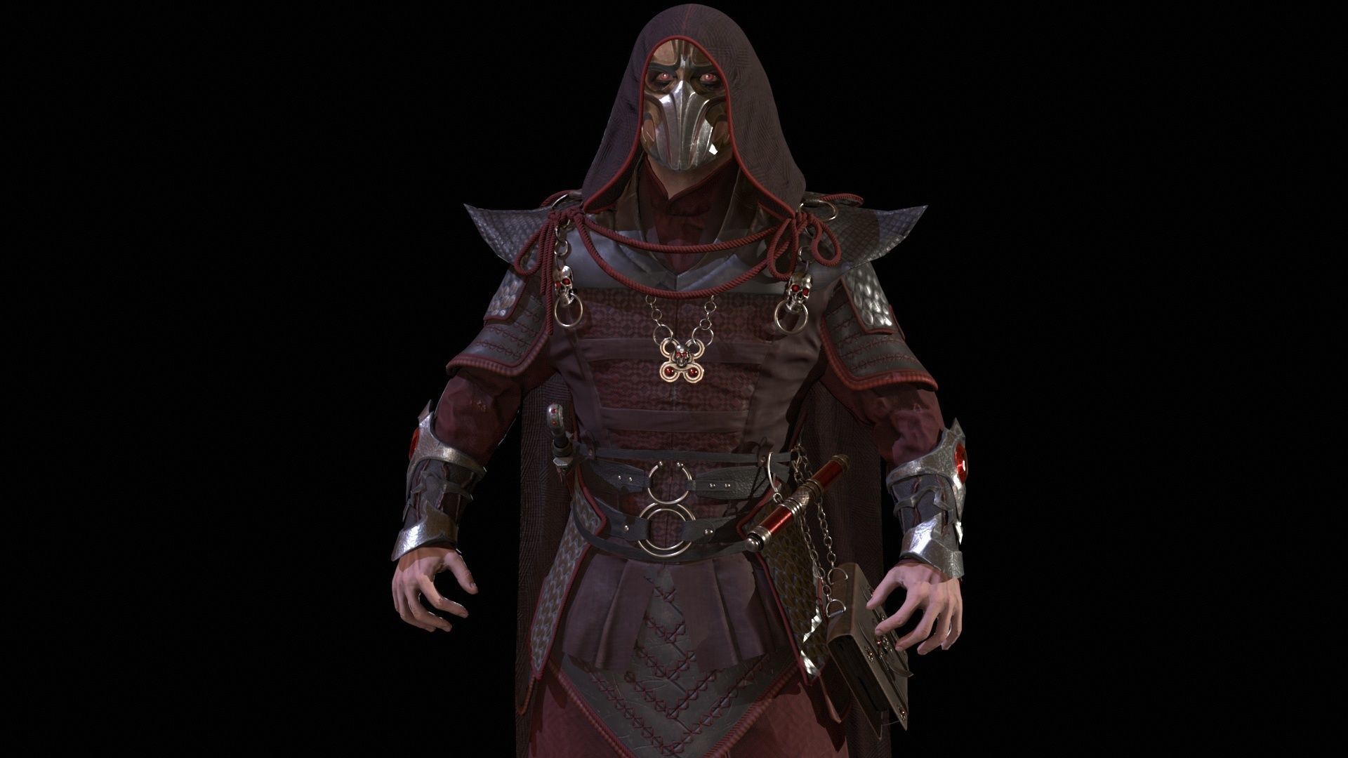 Dark Magican Low-poly 3D model_25