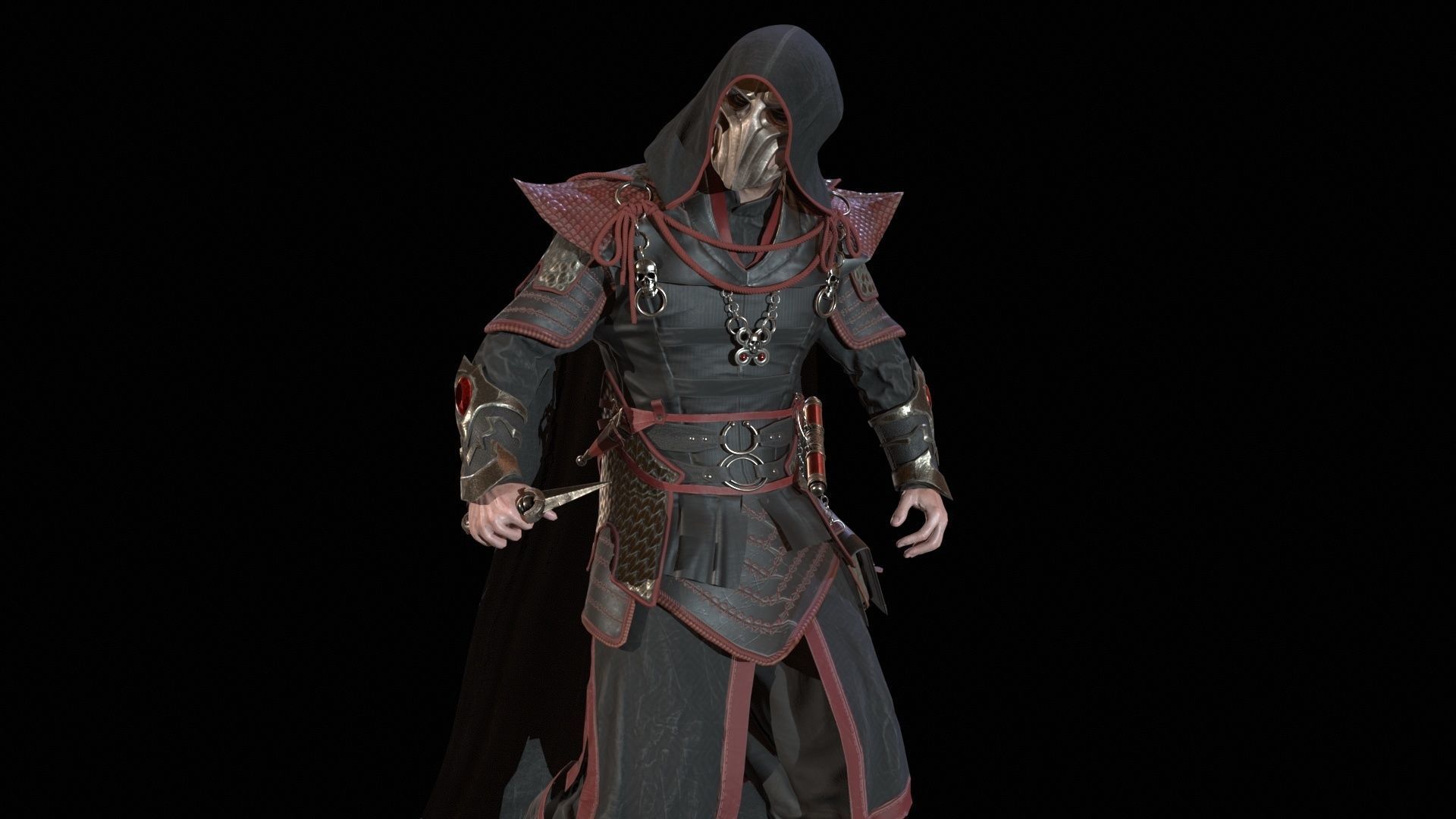 Dark Magican Low-poly 3D model_20