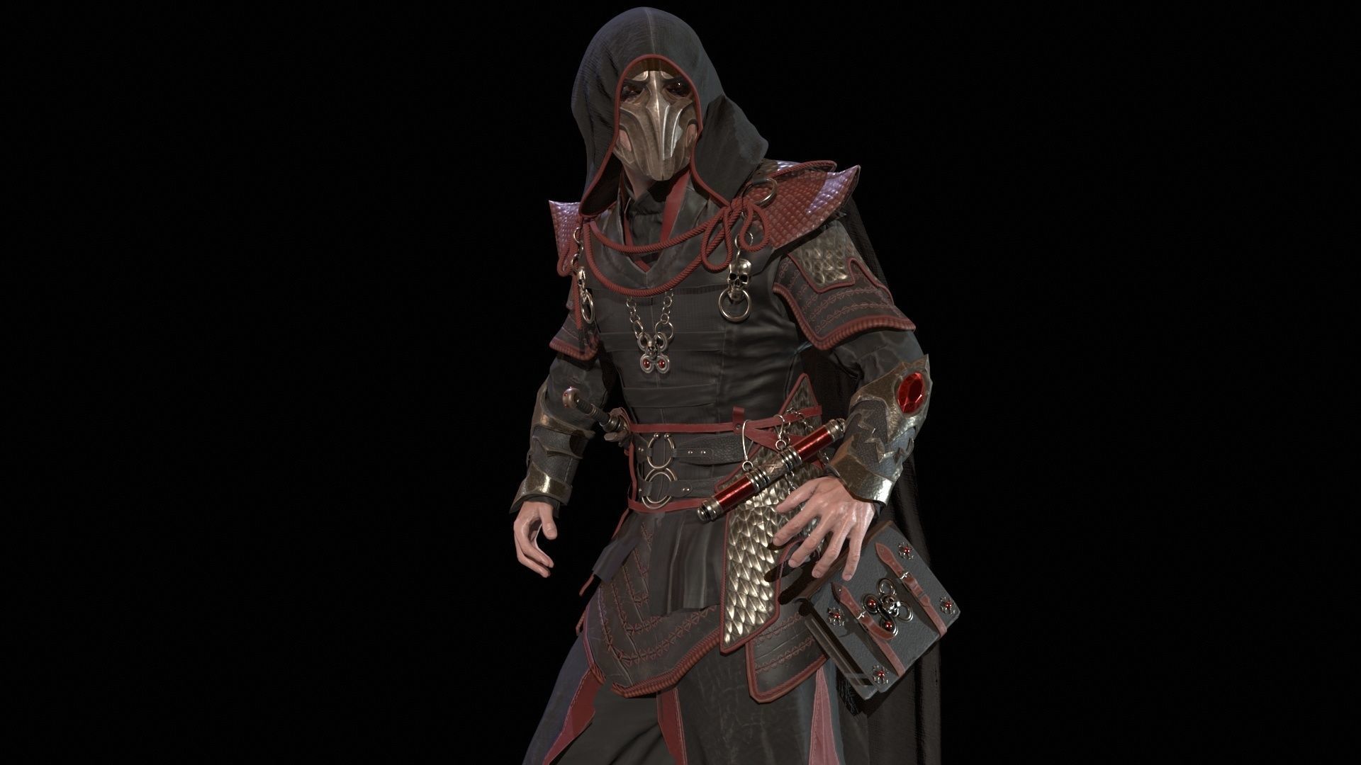 Dark Magican Low-poly 3D model_22