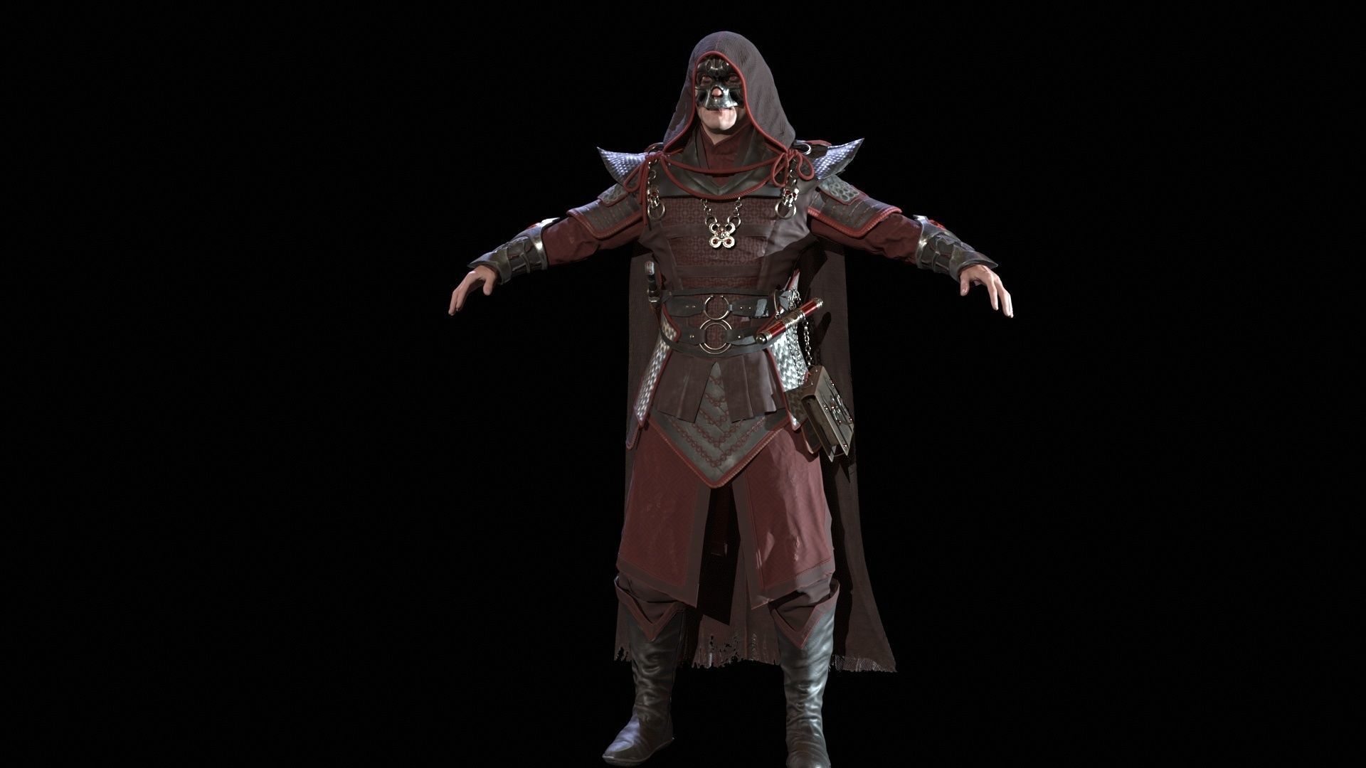 Dark Magican Low-poly 3D model_13
