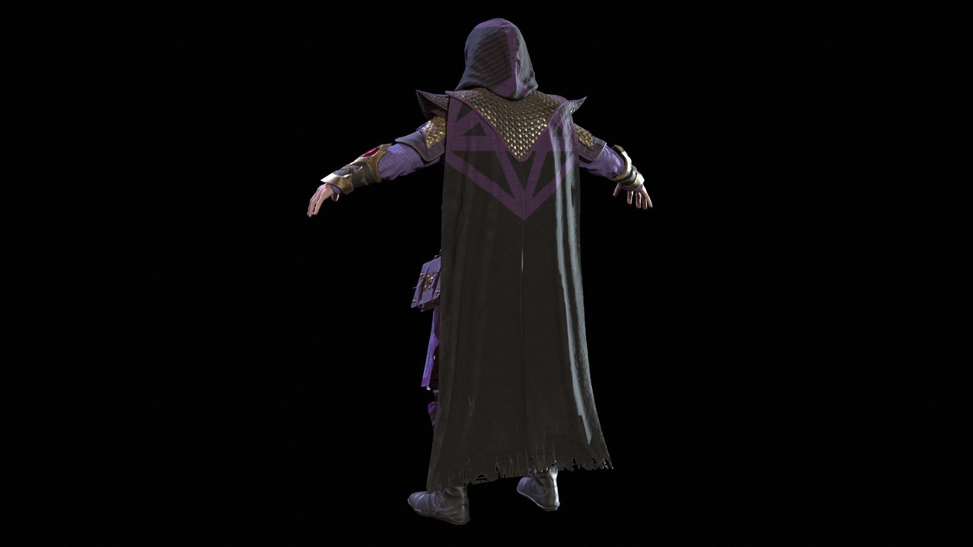 Dark Magican Low-poly 3D model_12