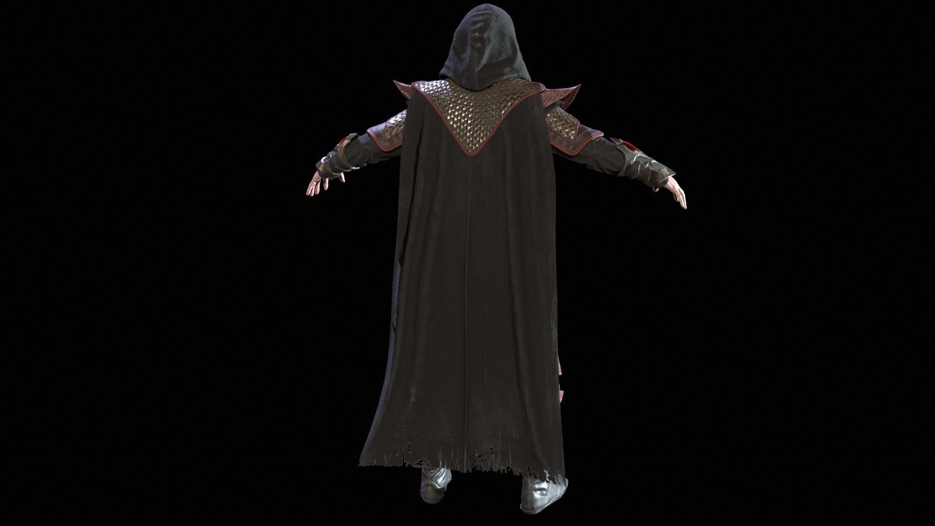 Dark Magican Low-poly 3D model_7